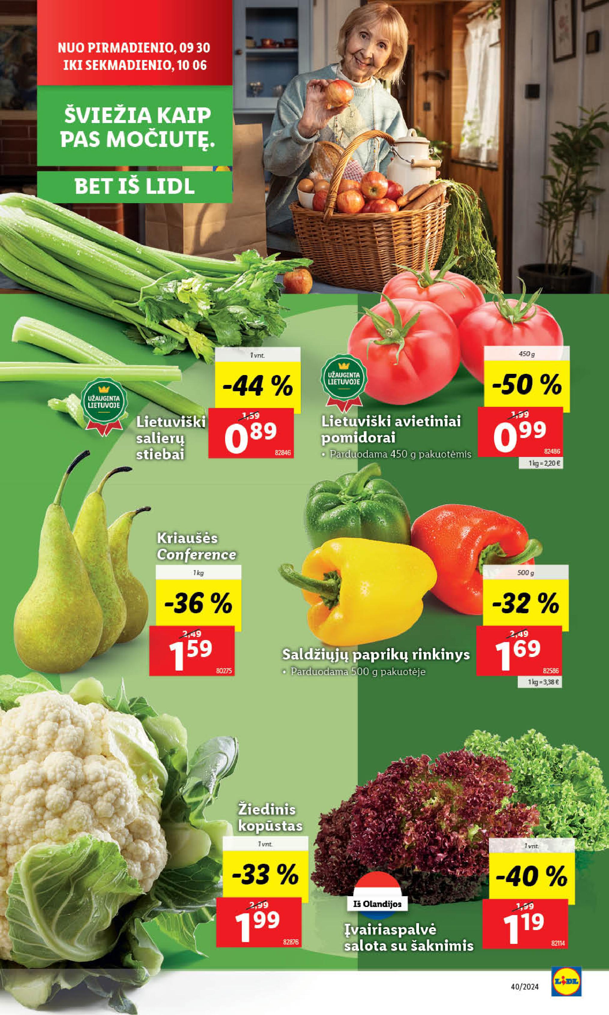 Naujausias LIDL kaininis katalogas 2024.09.30 - 2024.10.06