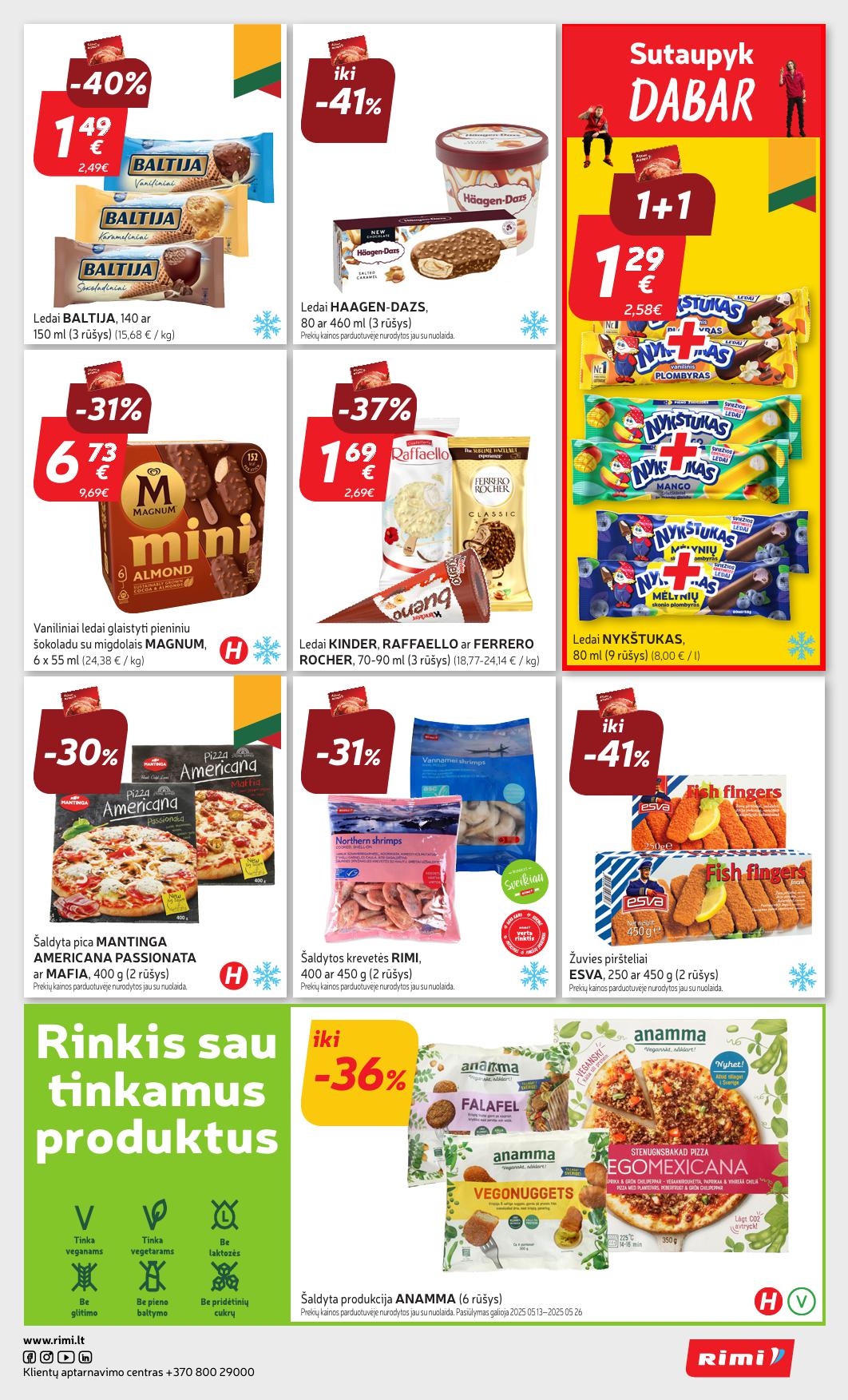 Naujausias RIMI kaininis katalogas 2025.05.20 - 2025.05.26