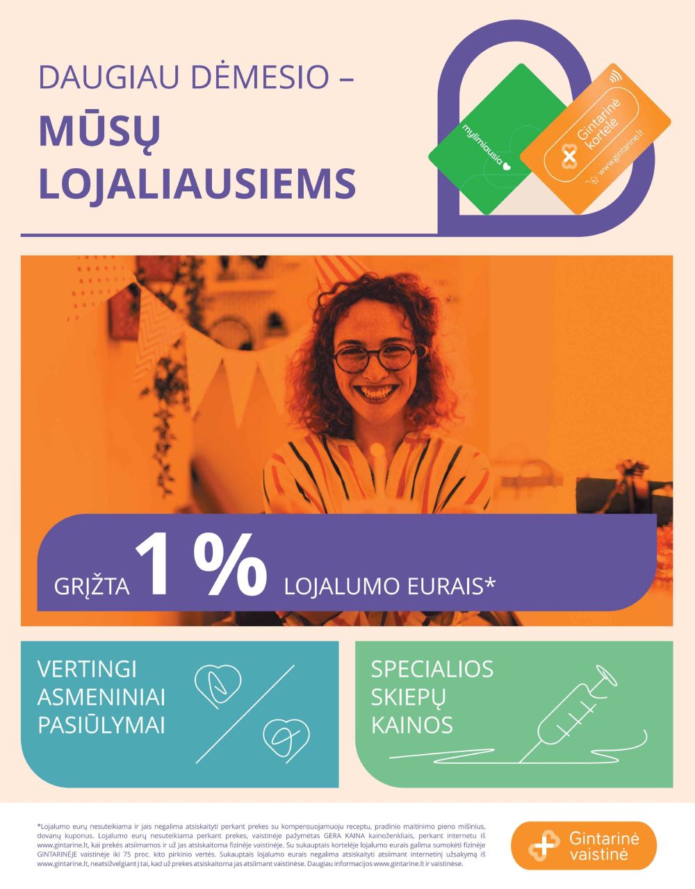GINTARINĖS vaistinės akcijų ir nuolaidų leidinys 2023.11.01 - 2023.11.30