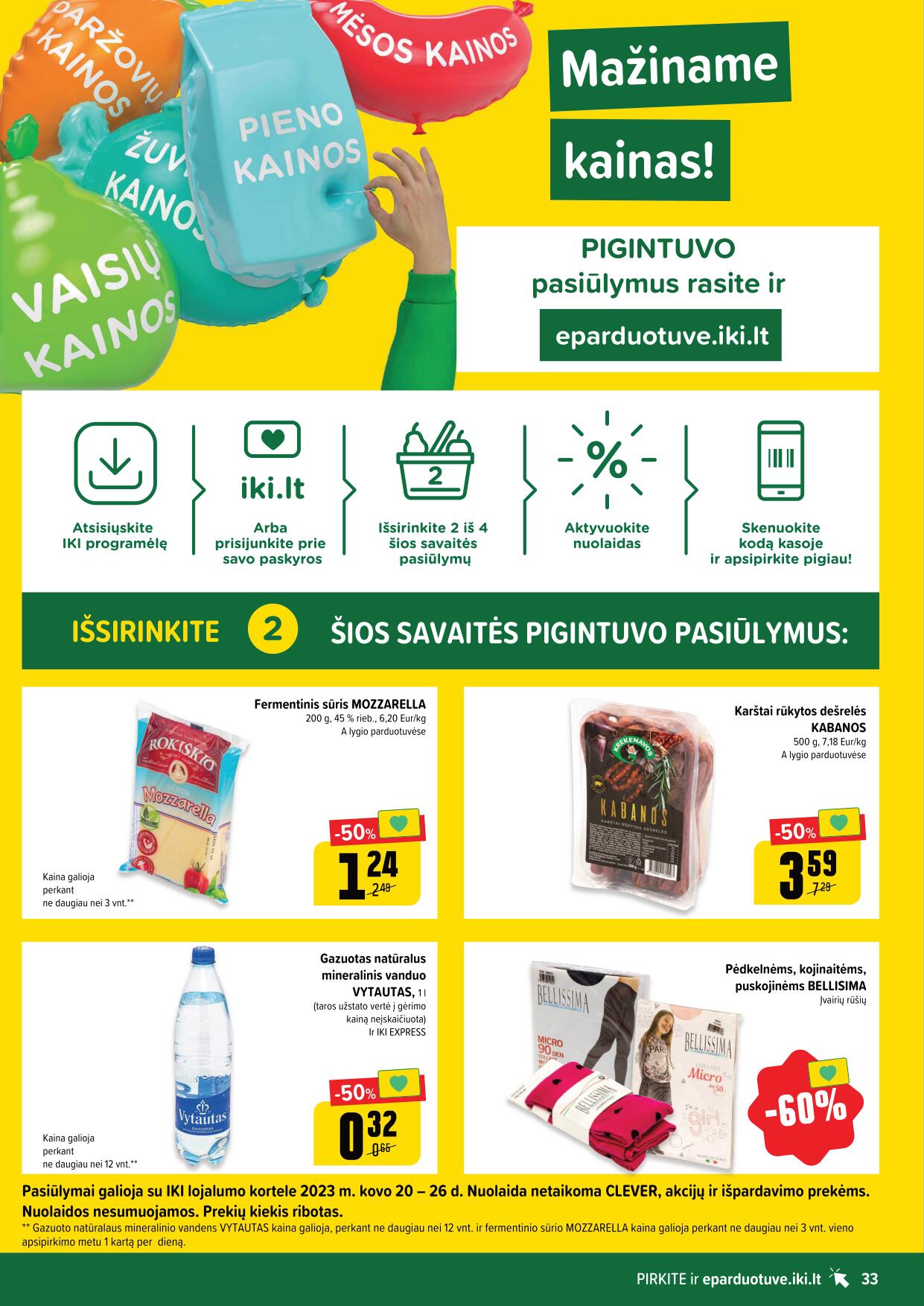 Naujausias IKI kaininis katalogas 2023.03.20 - 2023.03.26 