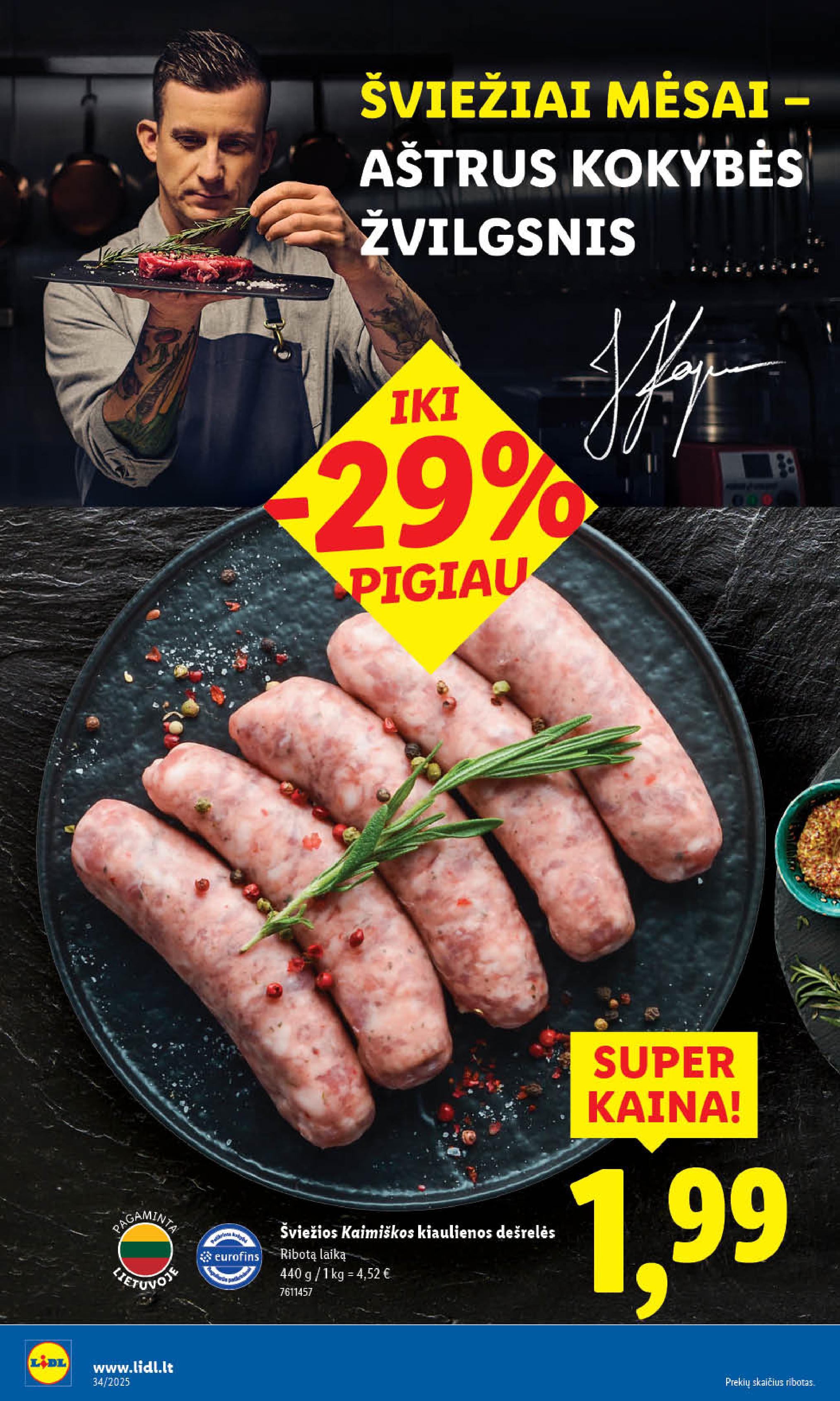 Naujausias LIDL kaininis katalogas 2025.08.18 - 2025.08.24