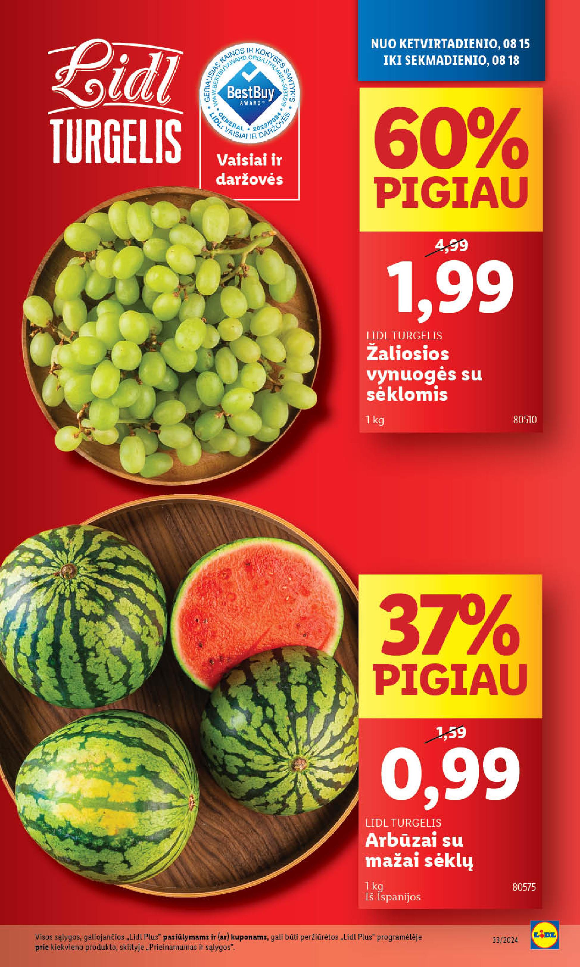 Naujausias LIDL kaininis katalogas 2024.08.12 - 2024.08.18