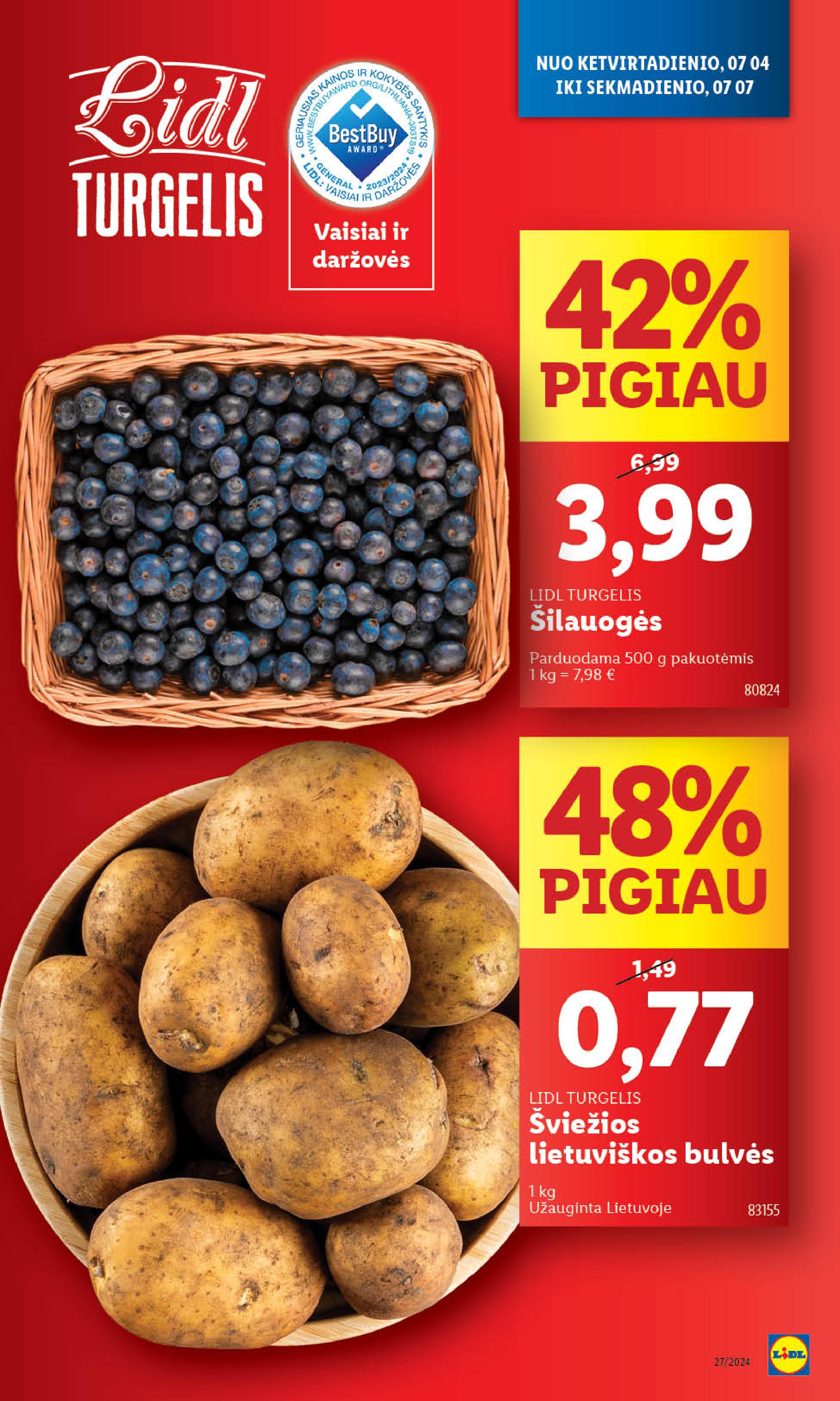 Naujausias LIDL kaininis katalogas 2024.07.01 - 2024.07.07