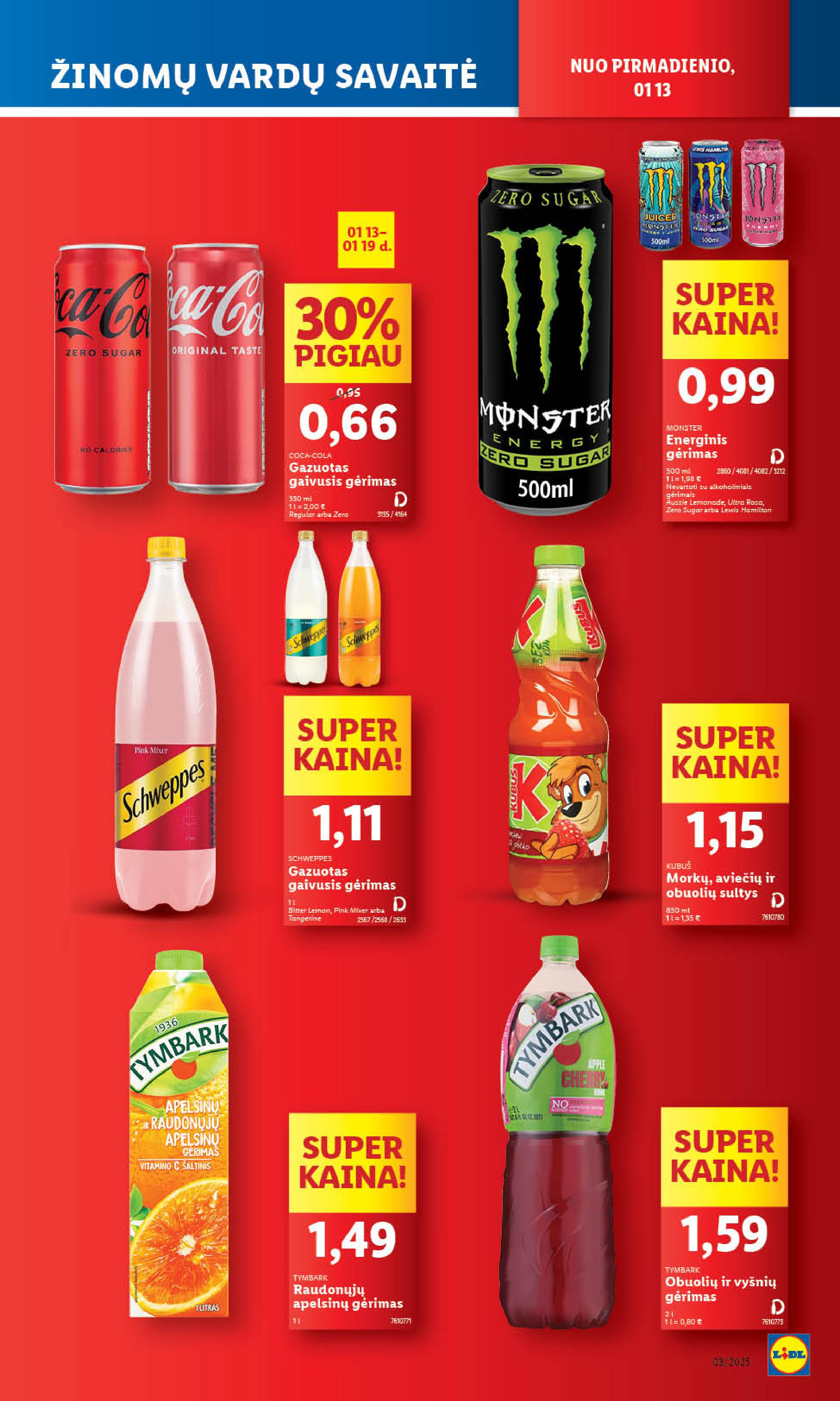 Naujausias LIDL kaininis katalogas 2025.01.13 - 2025.01.19