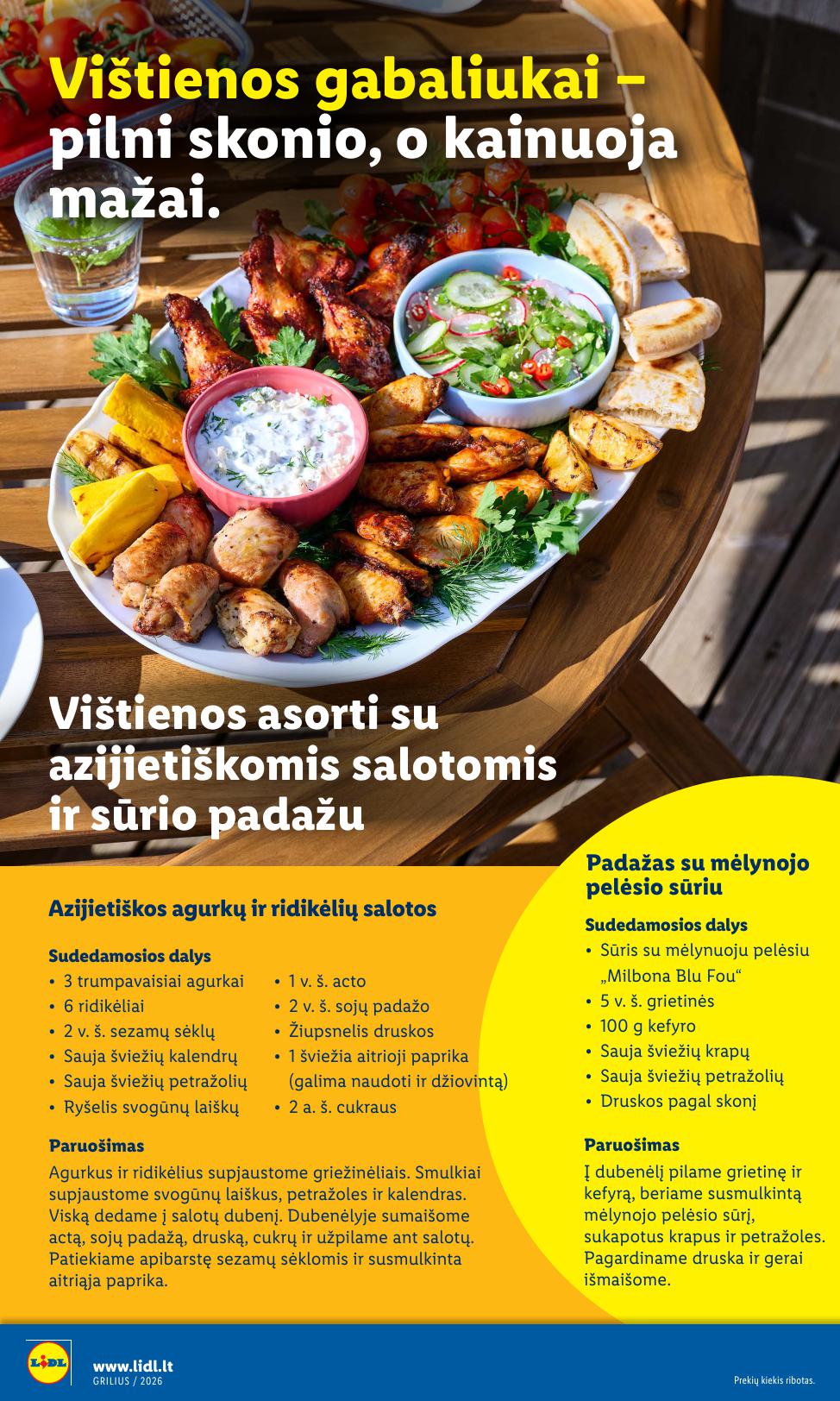 LIDL grilio katalogas "Grilis gardumo, kaina pigumo"