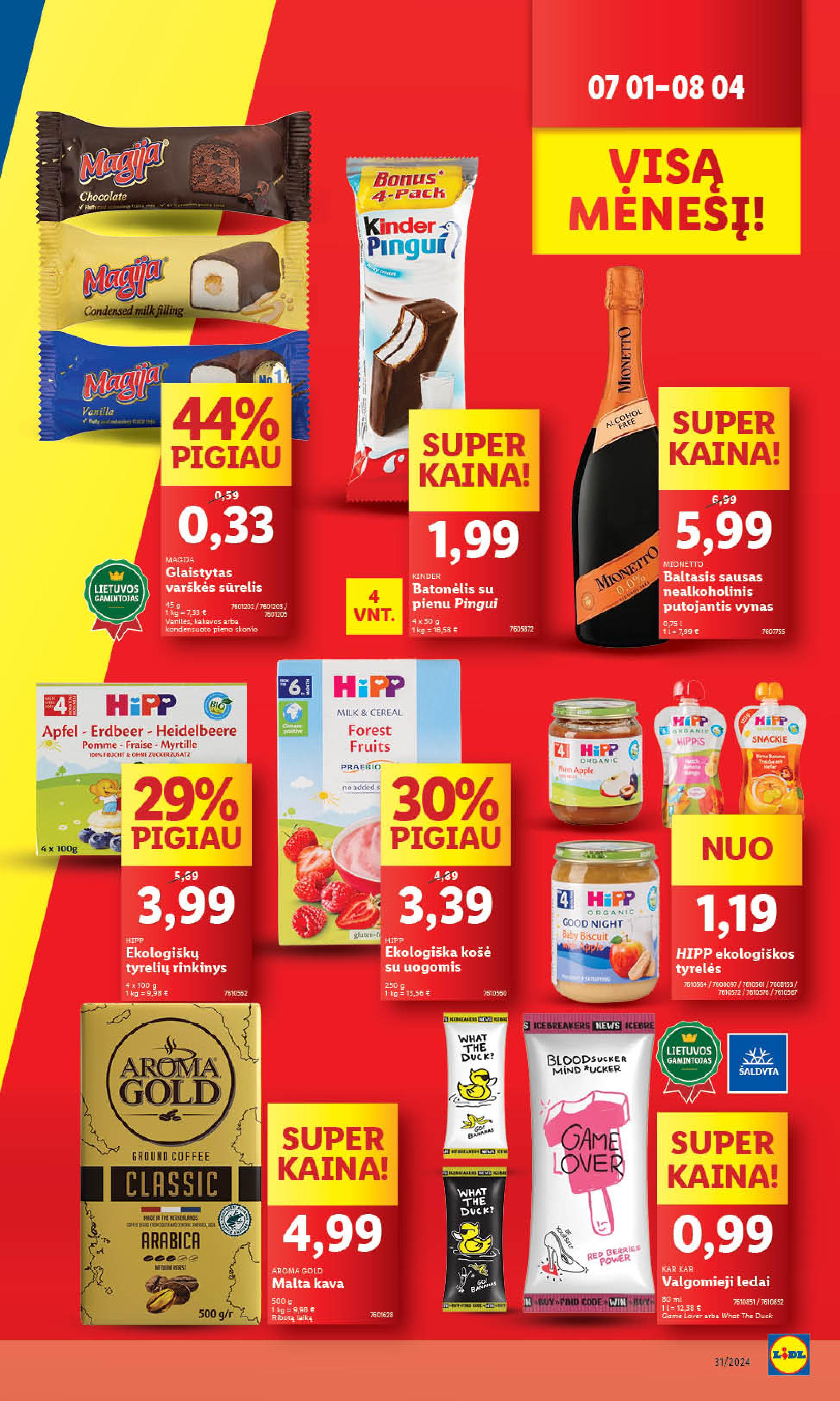 Naujausias LIDL kaininis katalogas 2024.07.29 - 2024.08.04