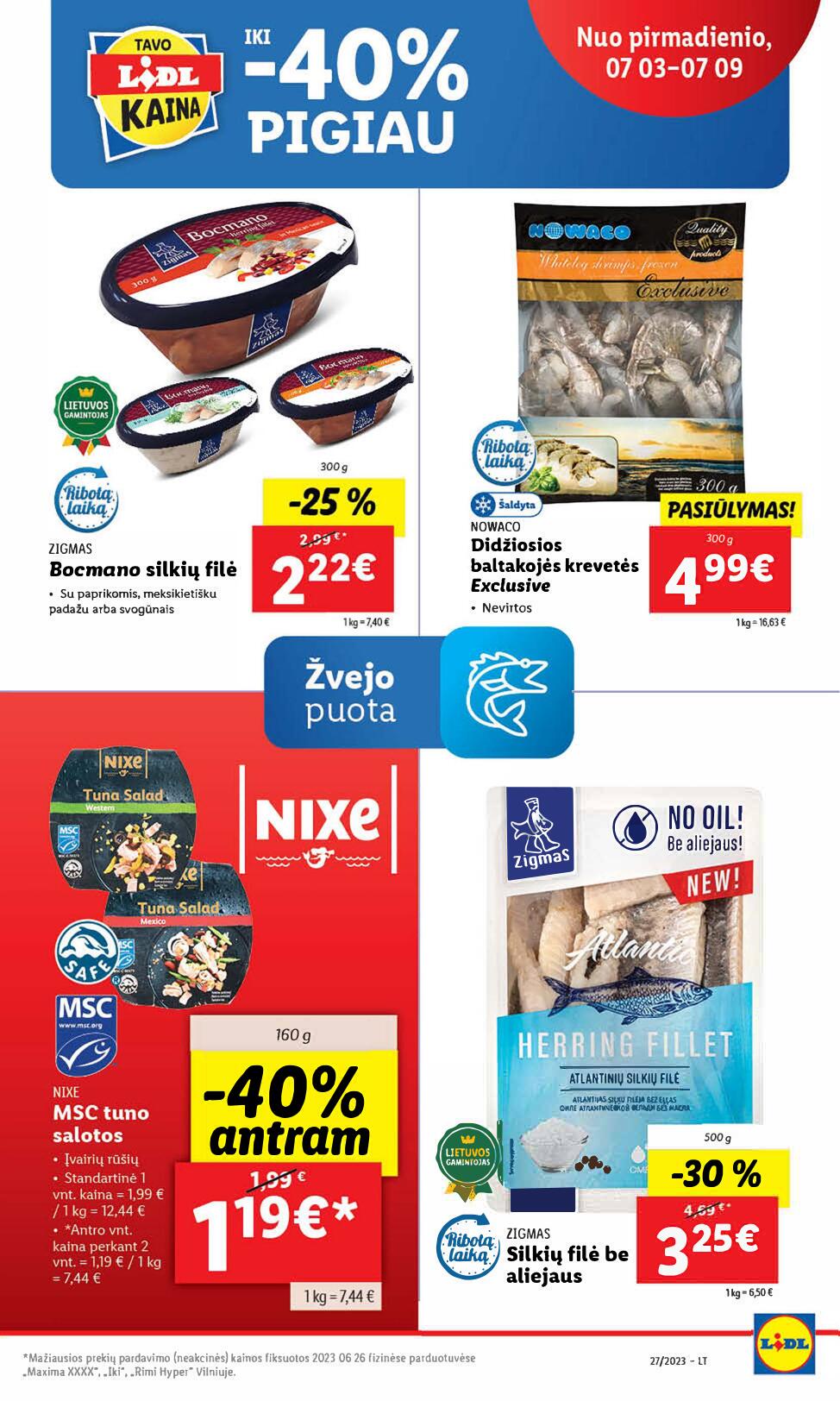 Naujausias LIDL kaininis katalogas 2023.07.03 - 2023.07.09