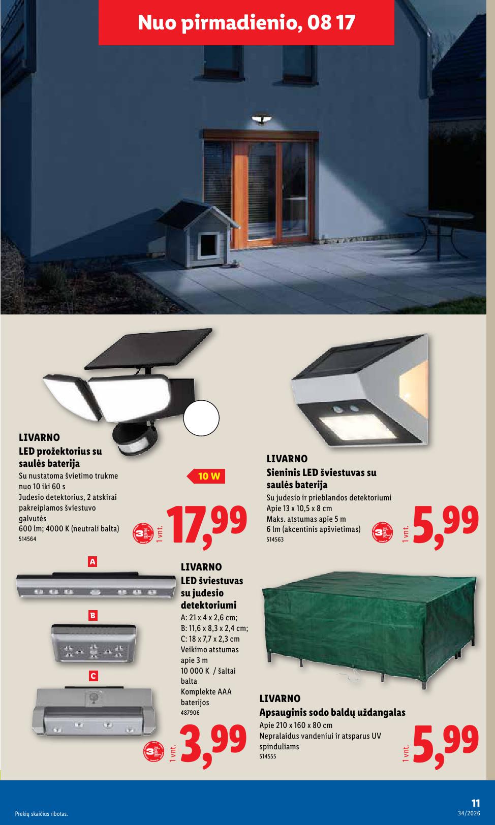 LIDL ne maisto prekių leidinys 2026.08.17 - 2026.08.23