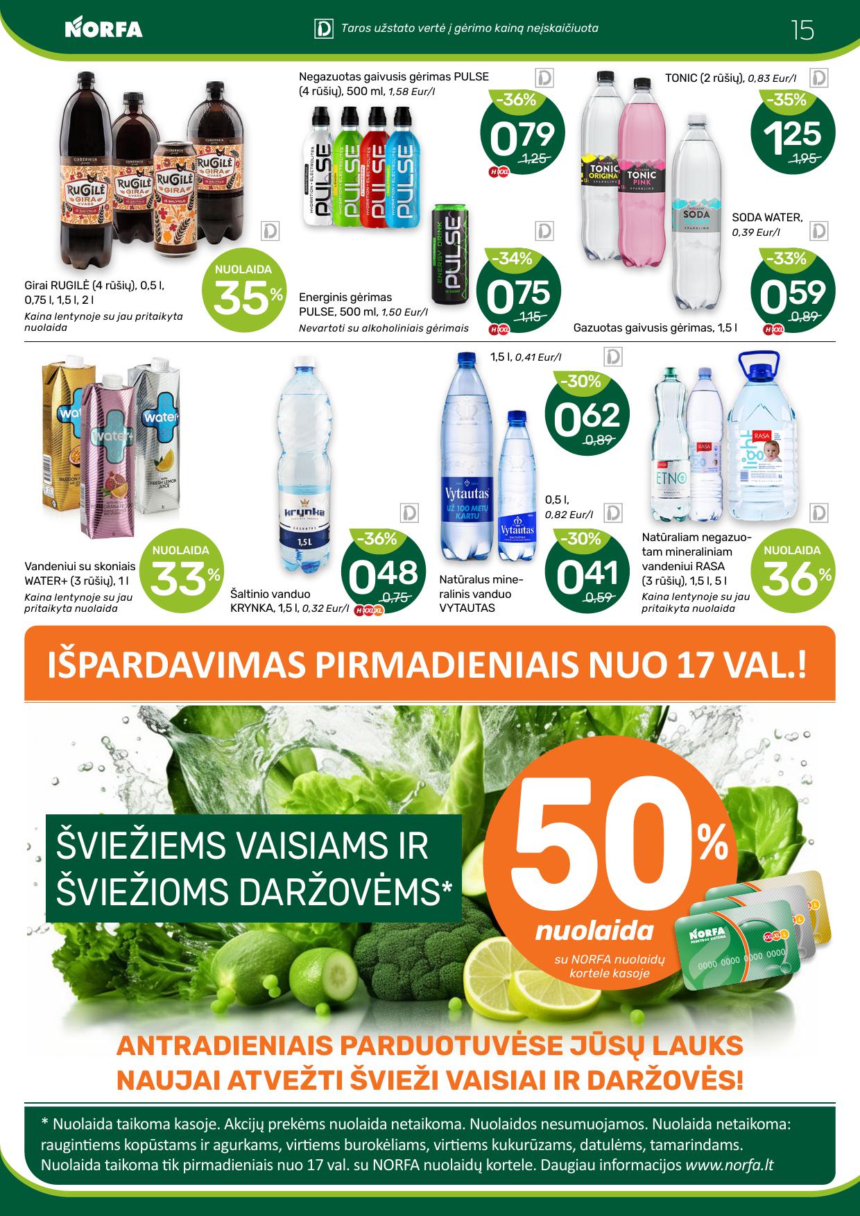 Naujausias NORFA kaininis katalogas 2024.04.04 - 2024.04.17