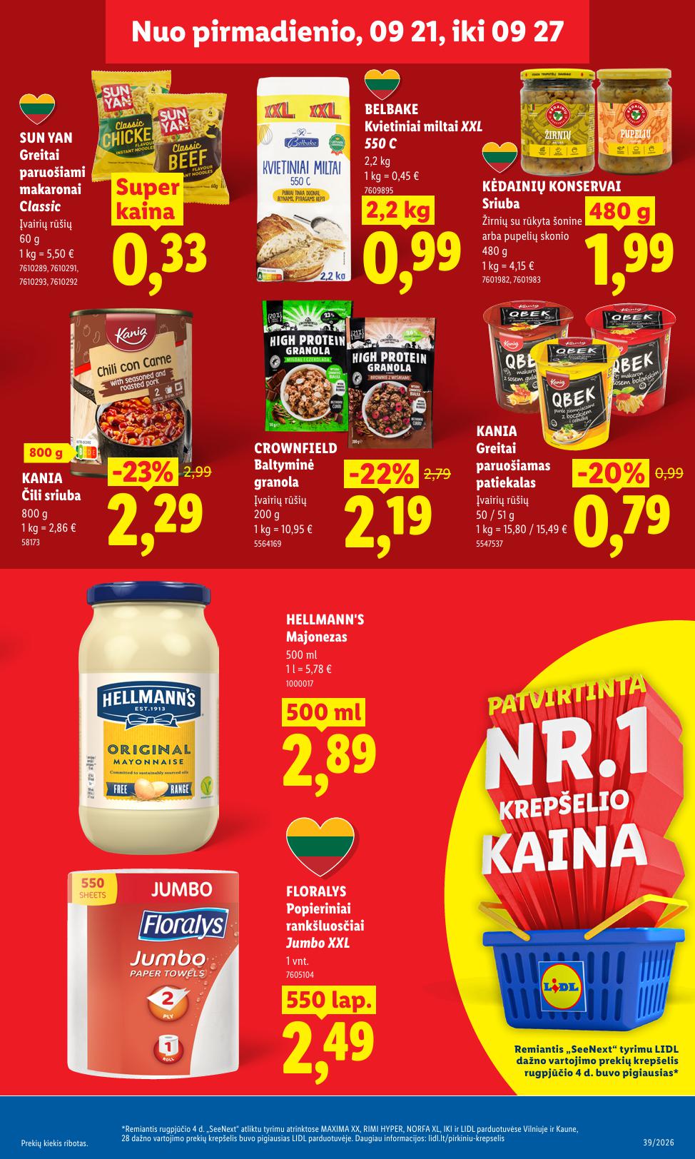 Naujausias LIDL kaininis katalogas 2026.09.21 - 2026.09.27