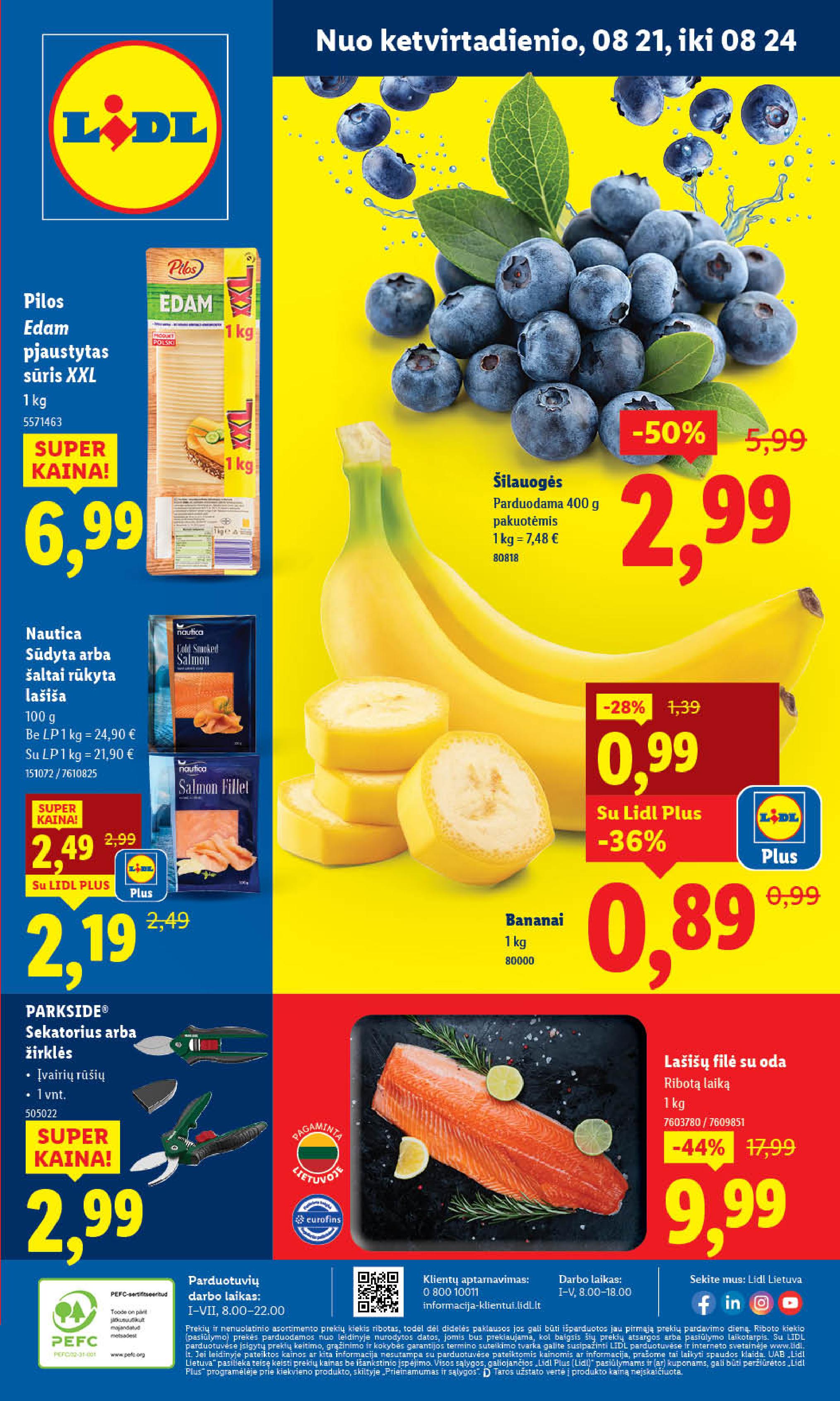 Naujausias LIDL kaininis katalogas 2025.08.18 - 2025.08.24