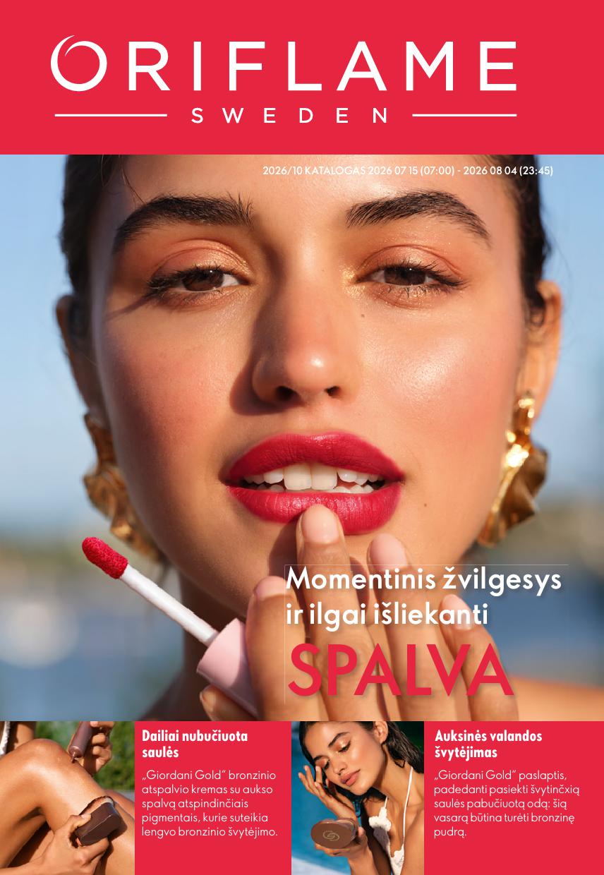 ORIFLAME  katalogas galioja 2026.07.15 - 2026.08.04