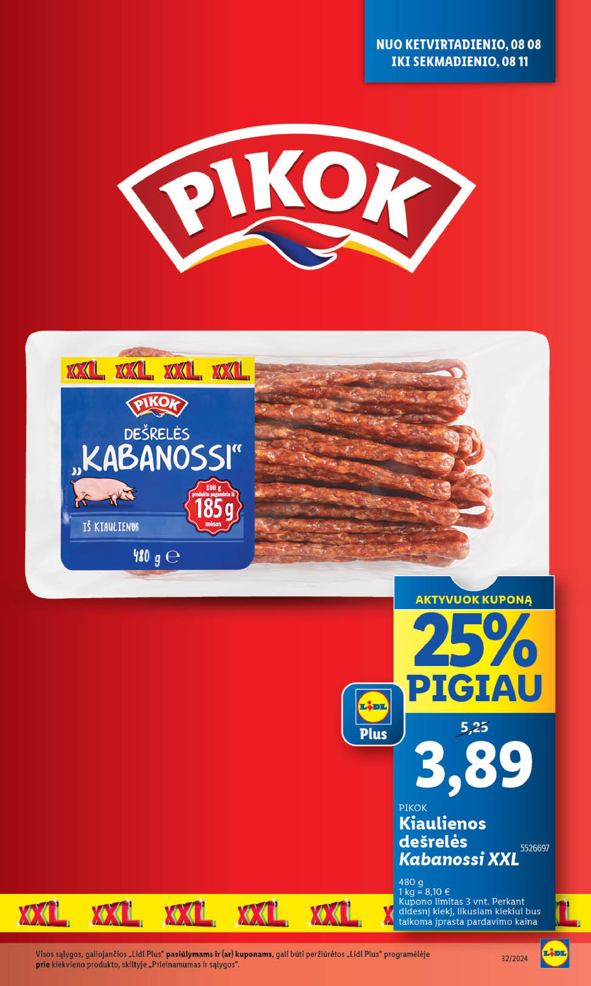 Naujausias LIDL kaininis katalogas 2024.08.05 - 2024.08.11