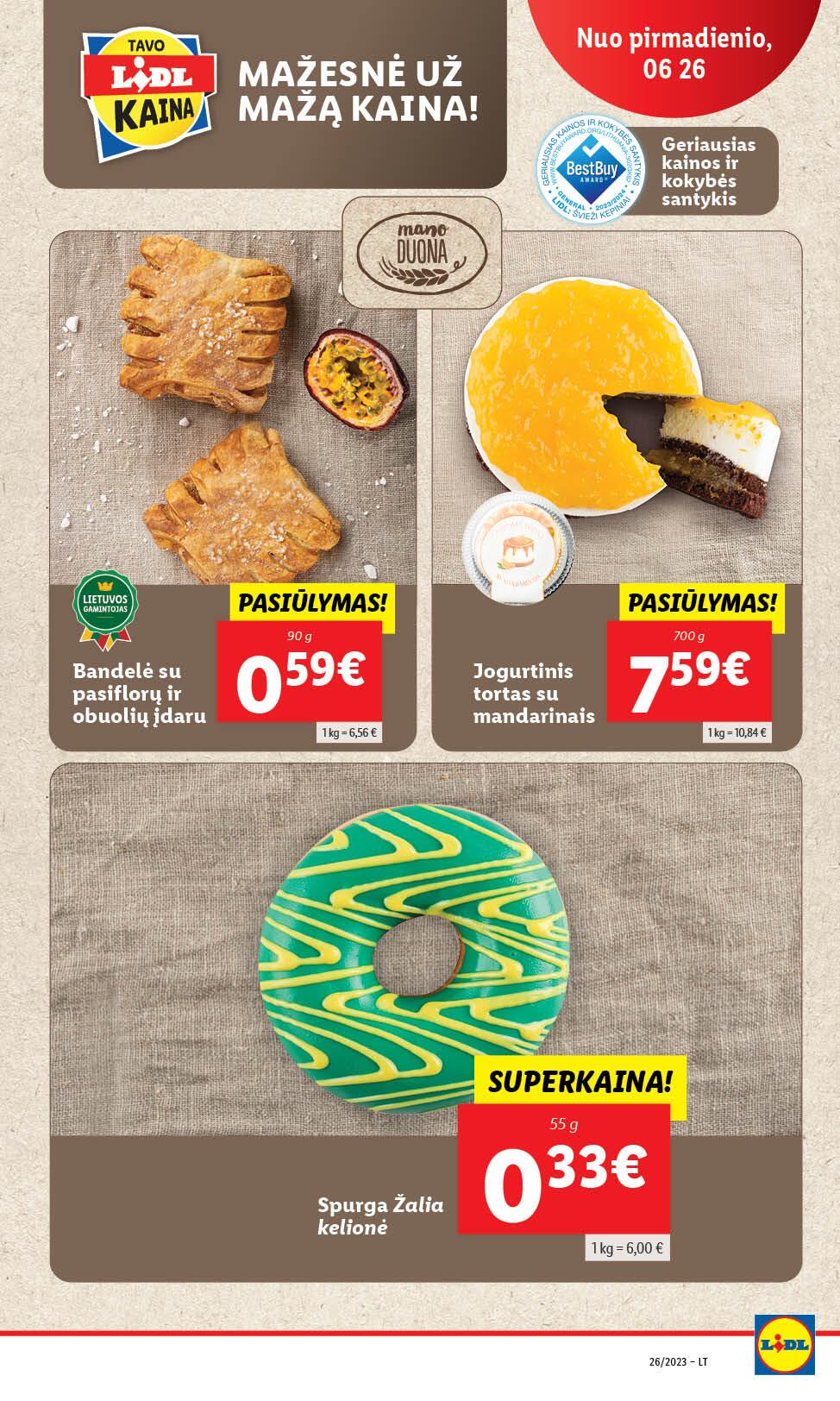 Naujausias LIDL kaininis katalogas 2023.06.26 - 2023.07.02