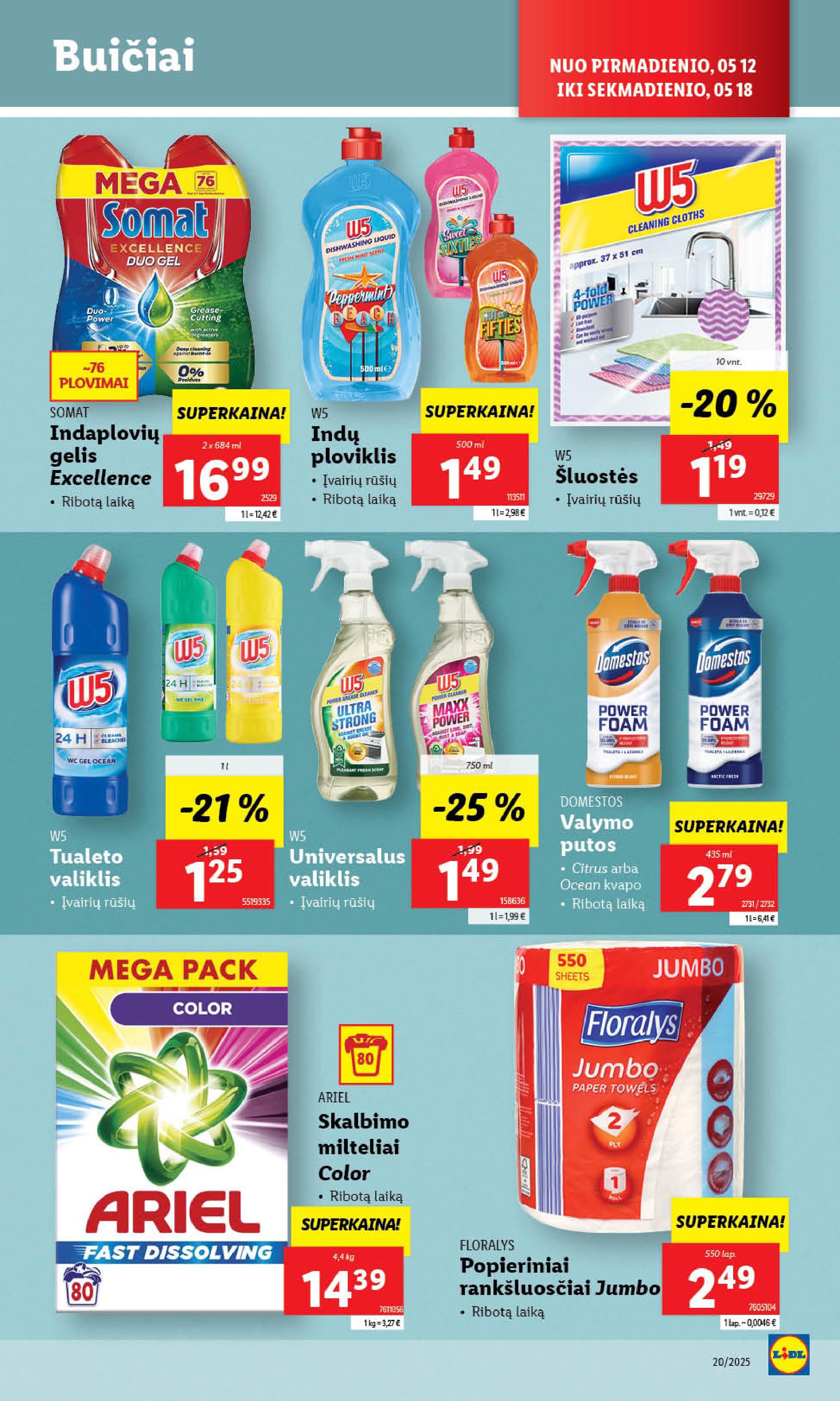 Naujausias LIDL kaininis katalogas 2025.05.12 - 2025.05.18