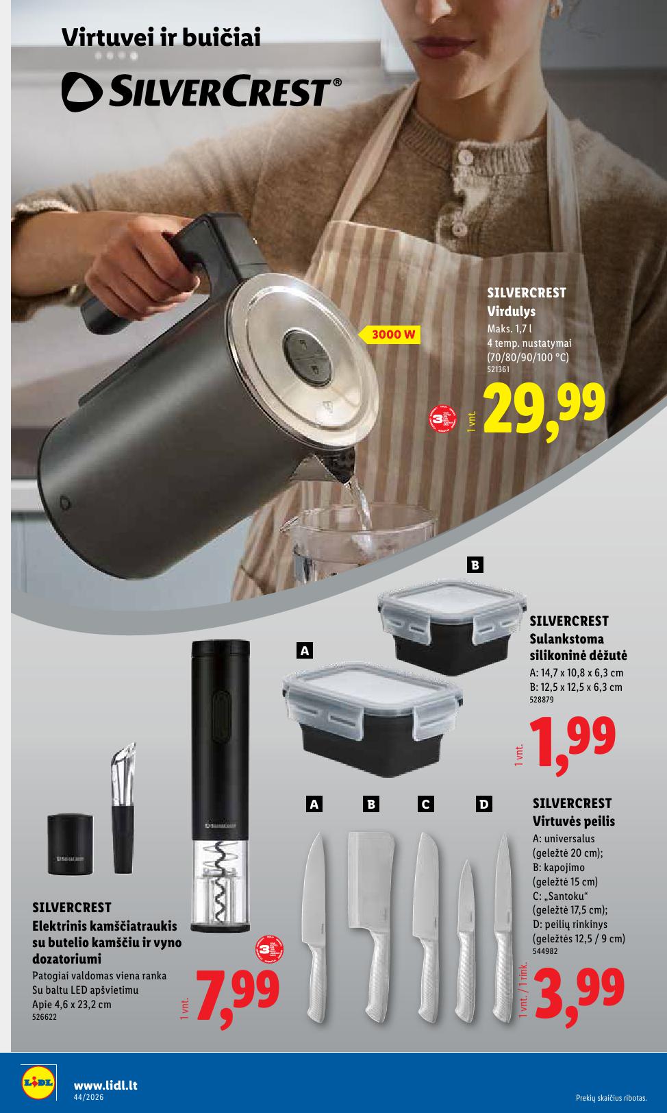 LIDL ne maisto prekių leidinys 2026.10.26 - 2026.11.01