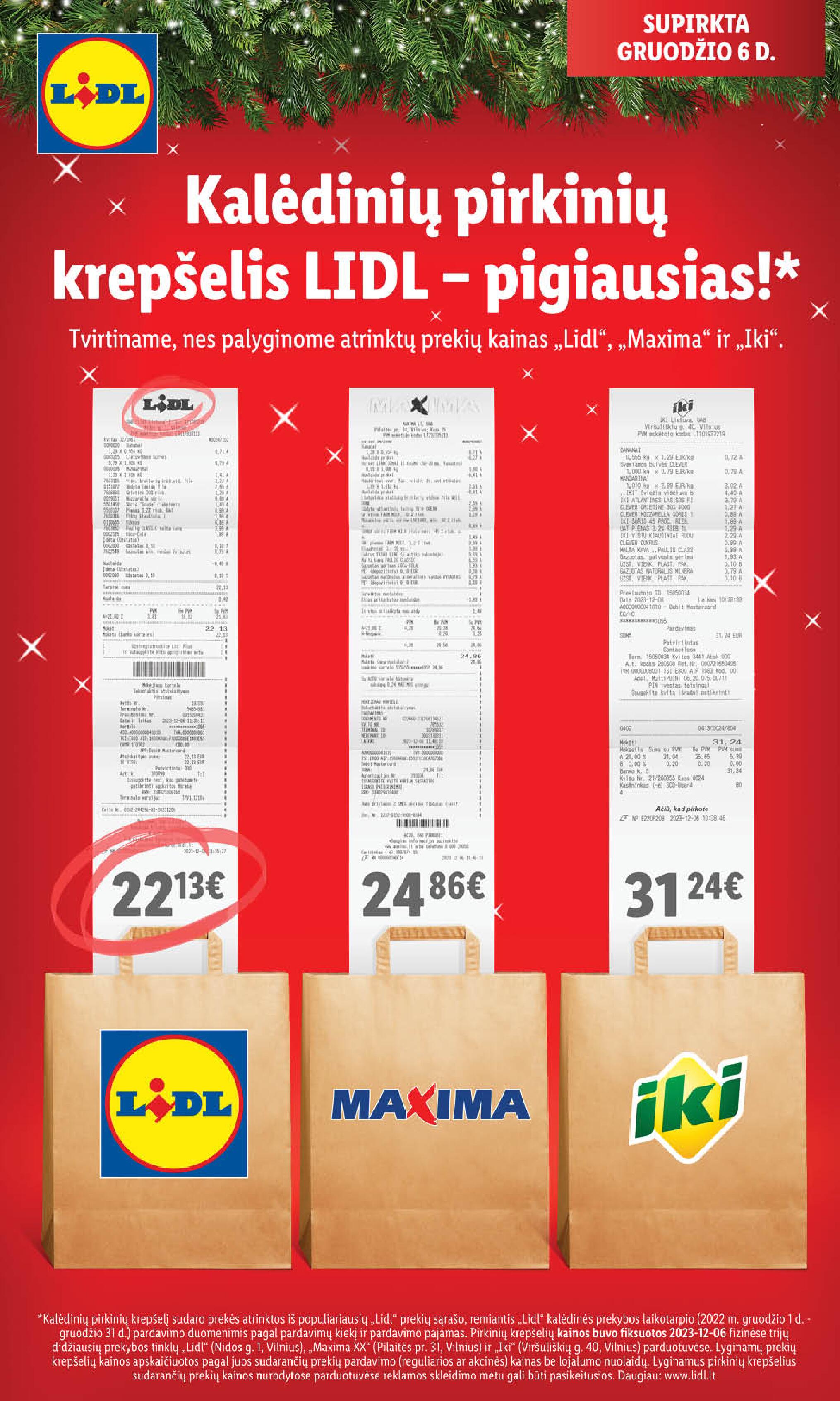 Naujausias LIDL kaininis katalogas 2023.12.11 - 2023.12.17