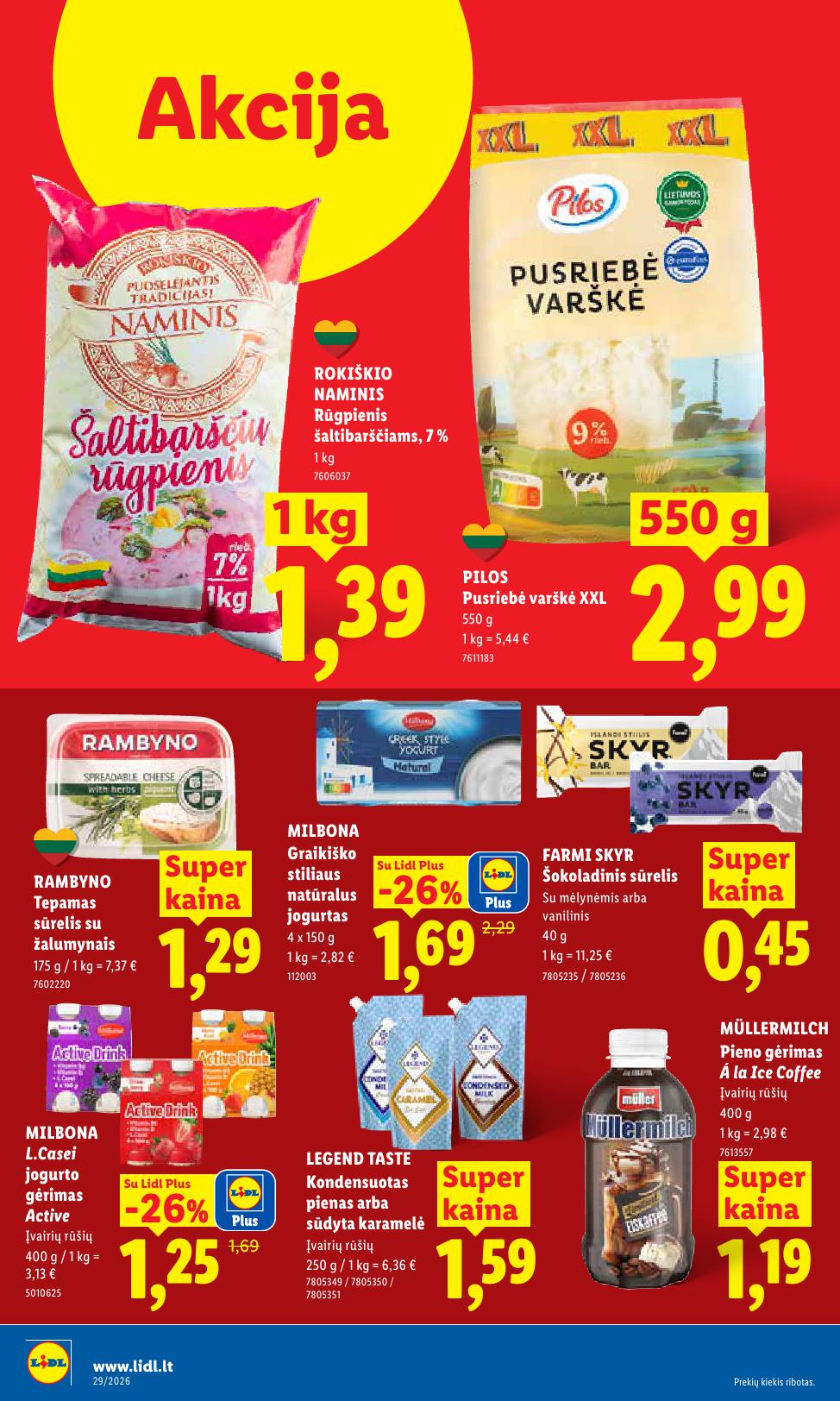Naujausias LIDL kaininis katalogas 2026.07.13 - 2026.07.19