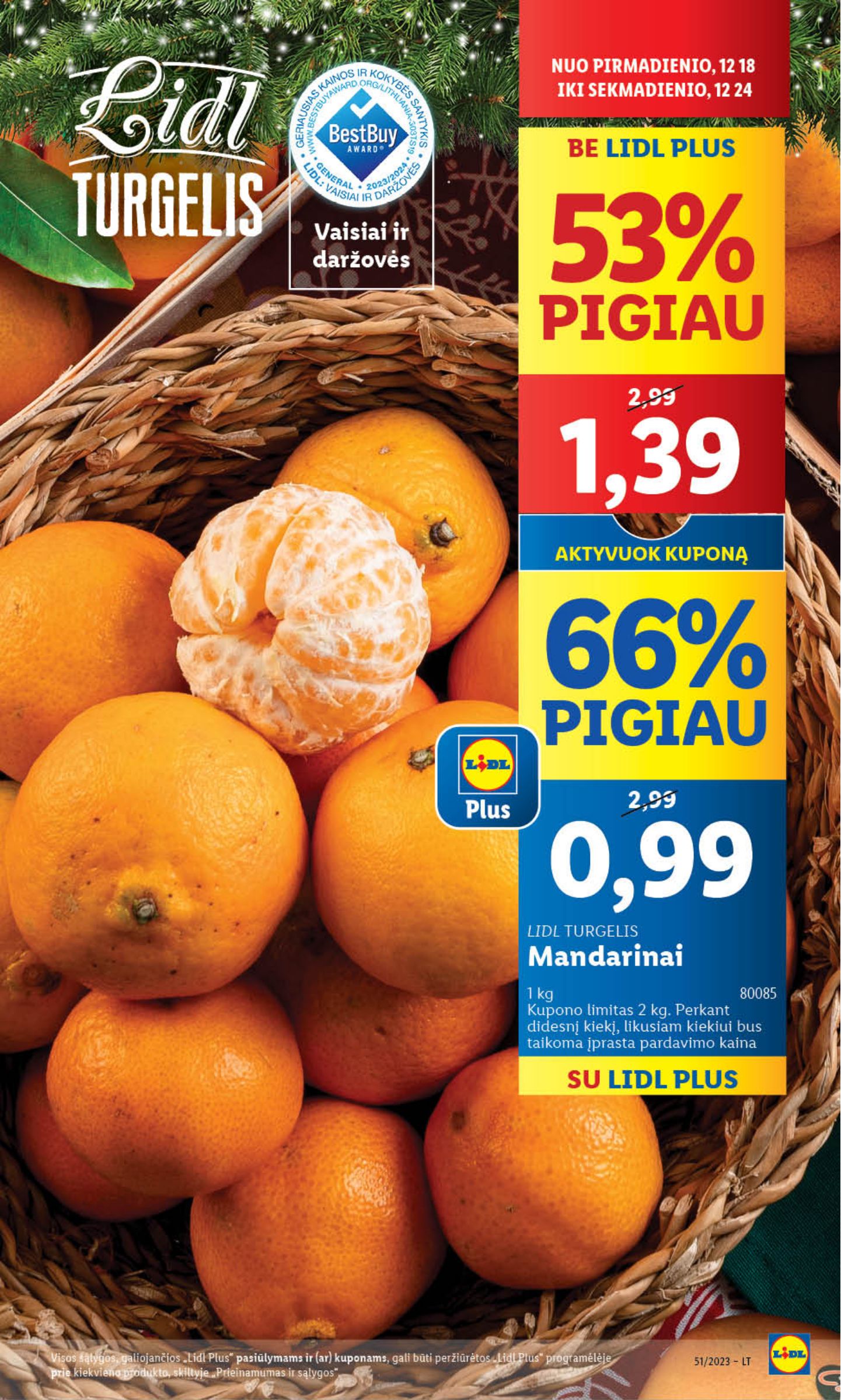 Naujausias LIDL kaininis katalogas 2023.12.18 - 2023.12.24