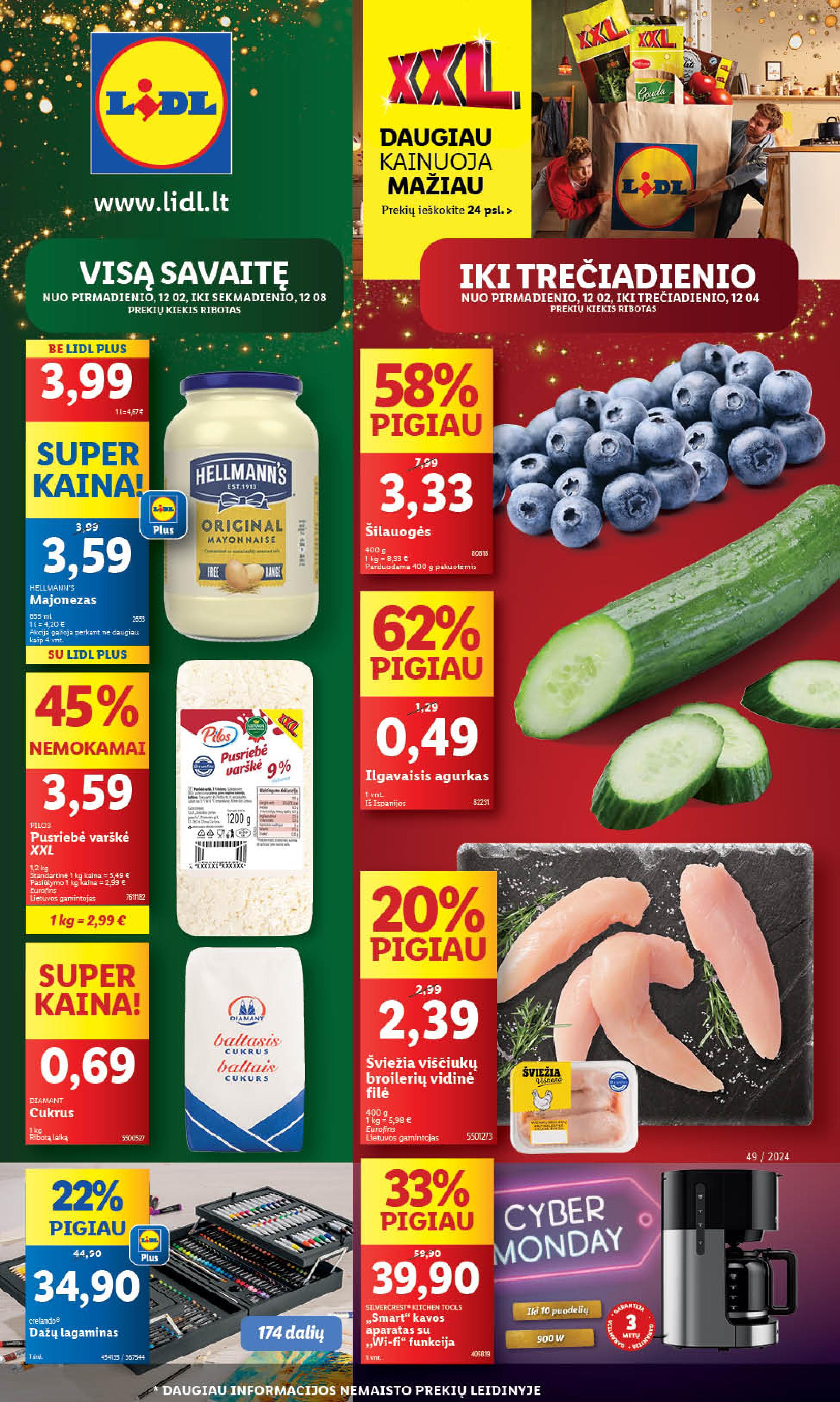 Naujausias LIDL kaininis katalogas 2024.12.02 - 2024.12.08