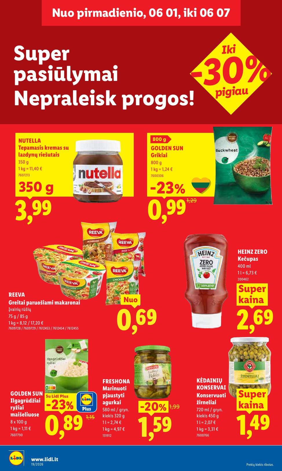 Naujausias LIDL kaininis katalogas 2026.06.01 - 2026.06.07