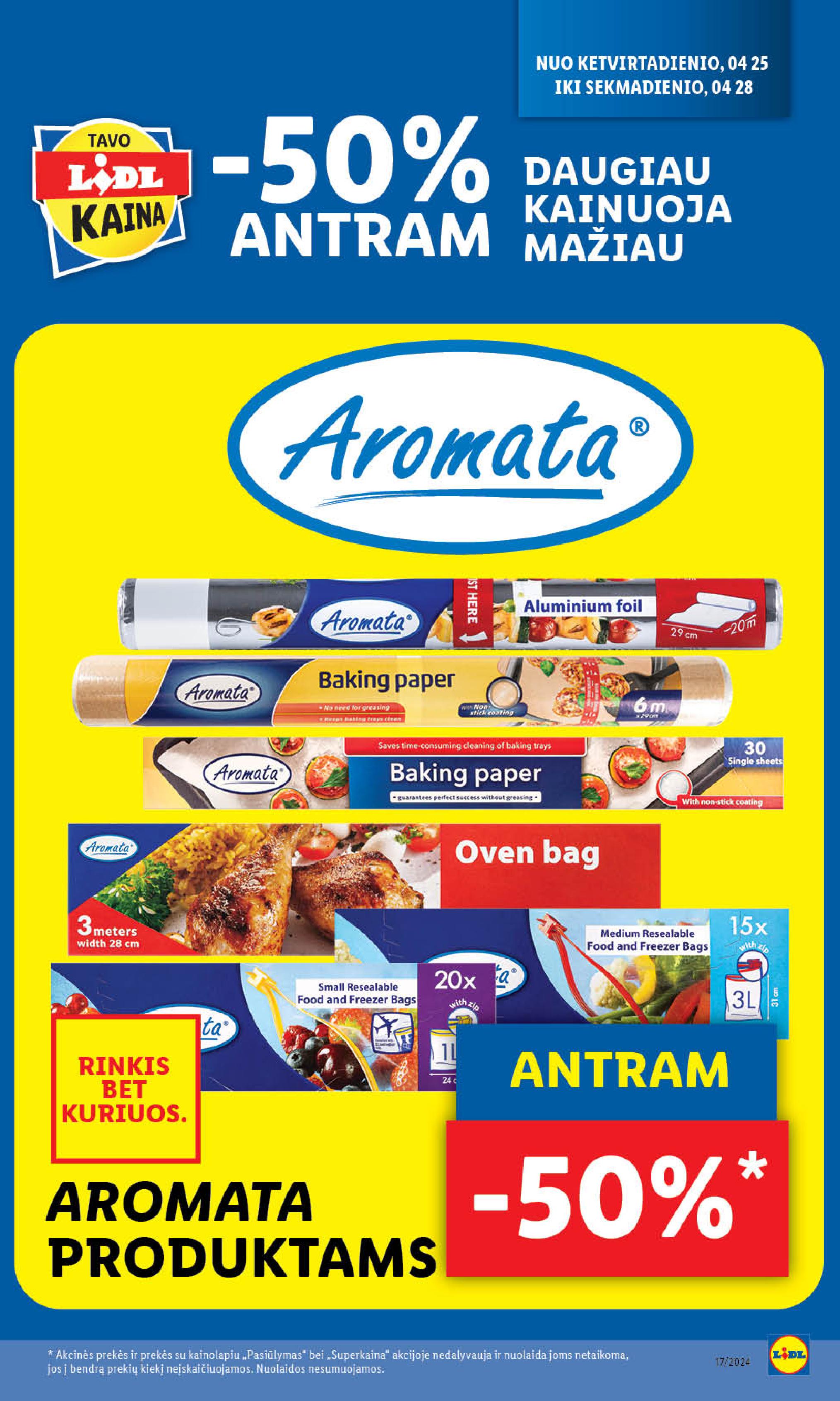 Naujausias LIDL kaininis katalogas 2024.04.22 - 2024.04.28