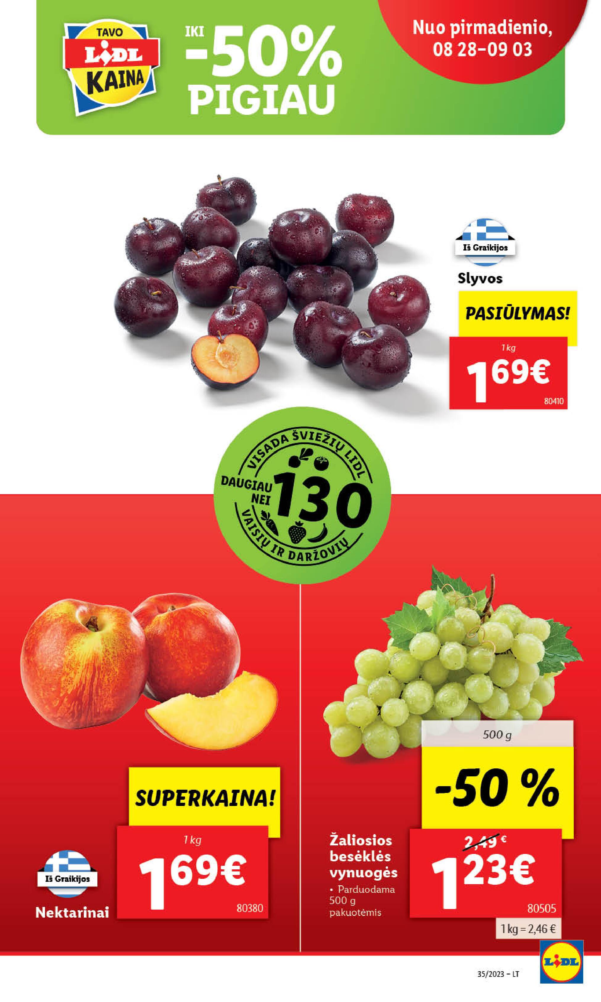 Naujausias LIDL kaininis katalogas 2023.08.28 - 2023.09.03