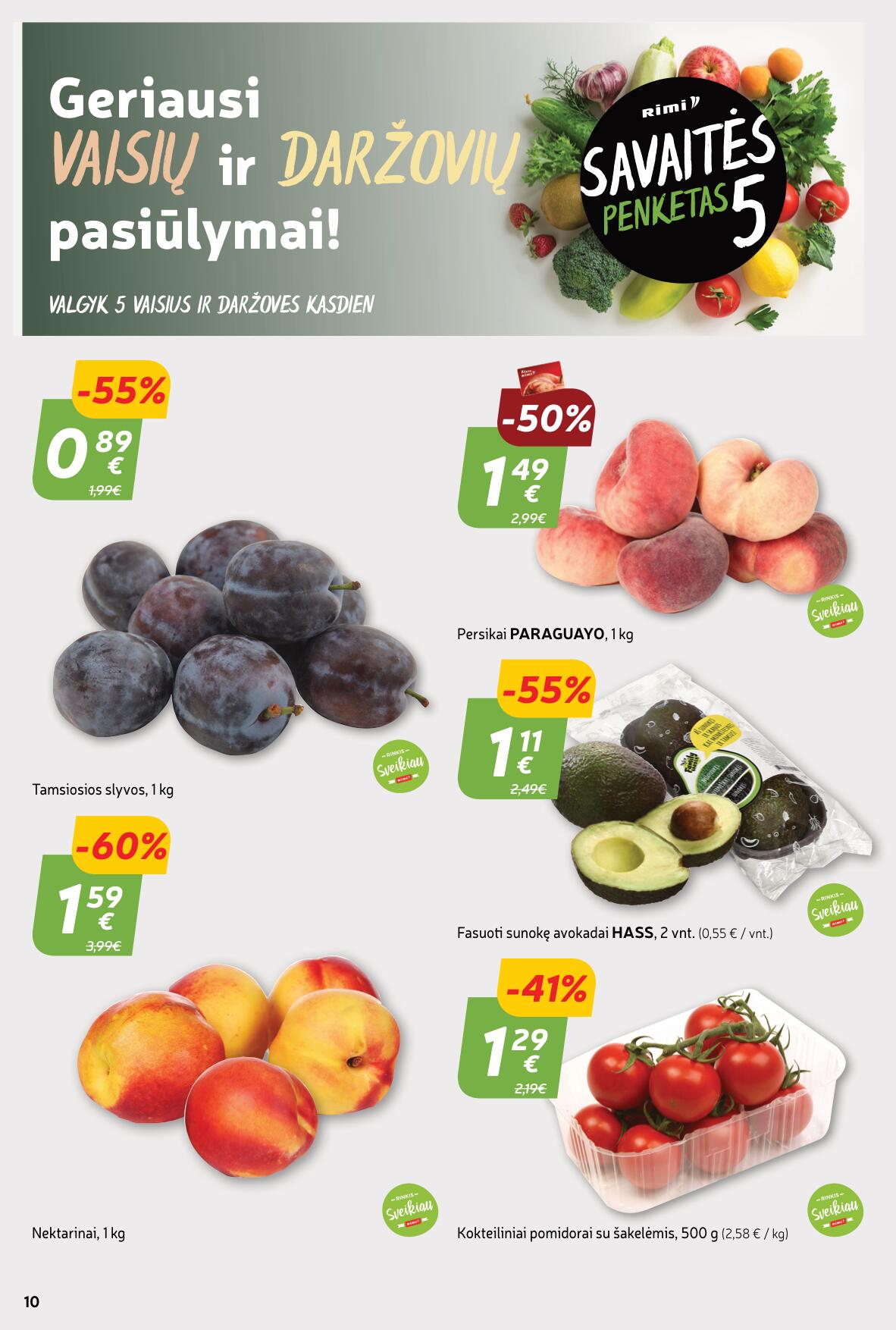 Naujausias RIMI kaininis katalogas 2023.08.15 - 2023.08.21