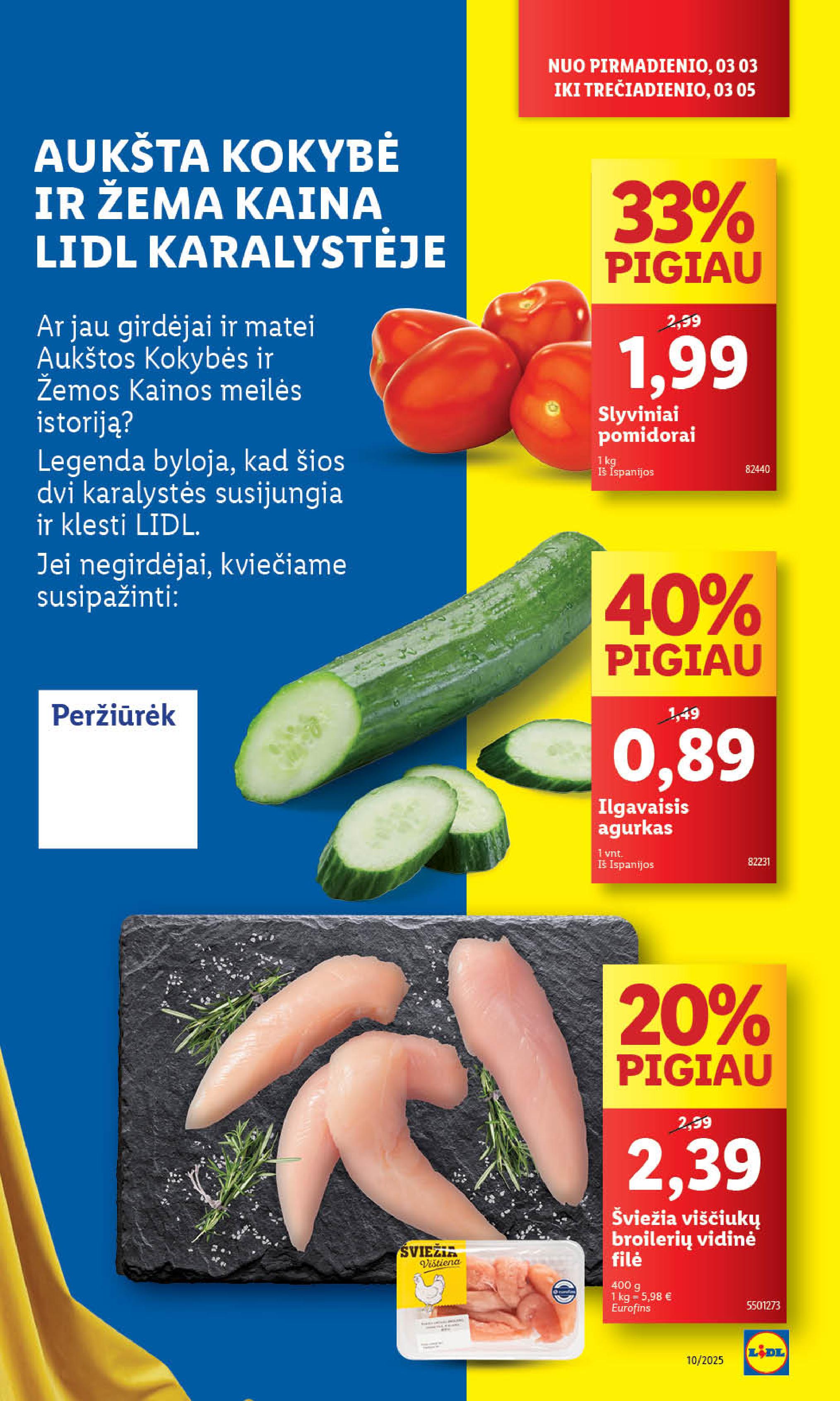 Naujausias LIDL kaininis katalogas 2025.03.03 - 2025.03.09