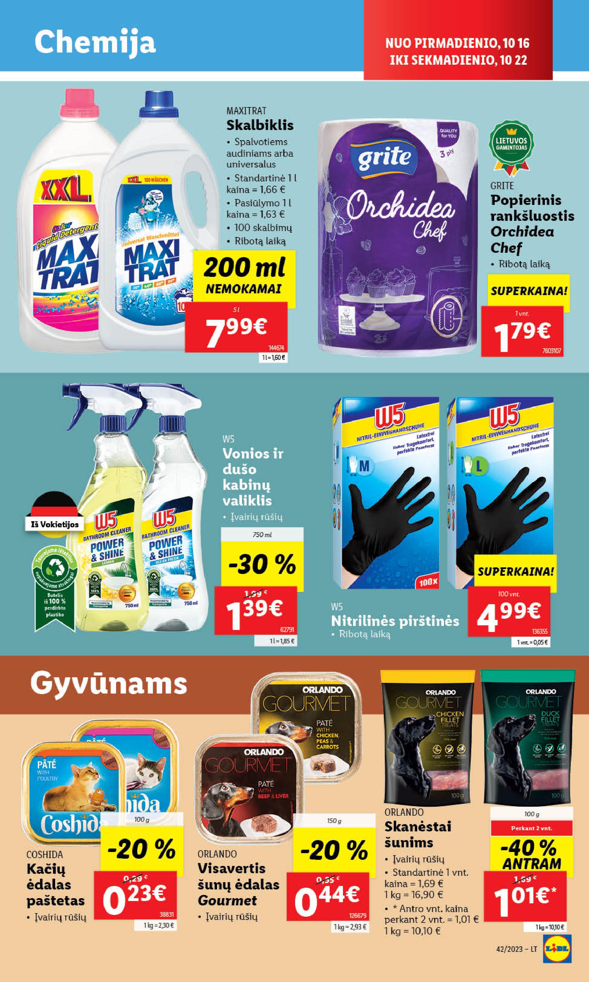 Naujausias LIDL kaininis katalogas 2023.10.16 - 2023.10.22