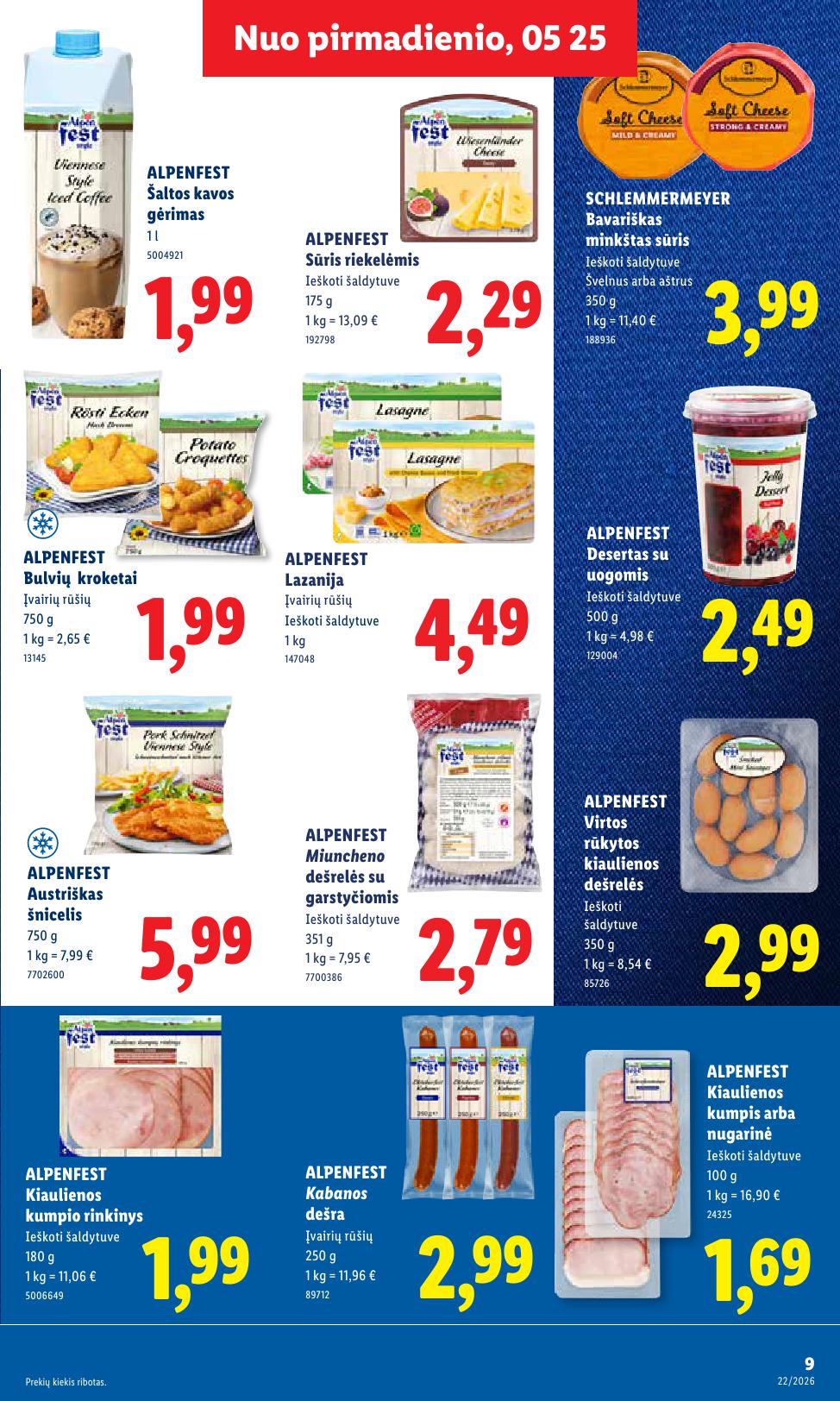 Naujausias LIDL kaininis katalogas 2026.05.25 - 2026.05.31