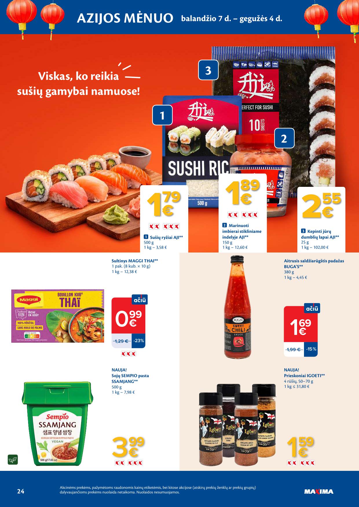 MAXIMA akcijų ir nuolaidų leidinys Nr.16 2026.04.14 - 2026.04.20