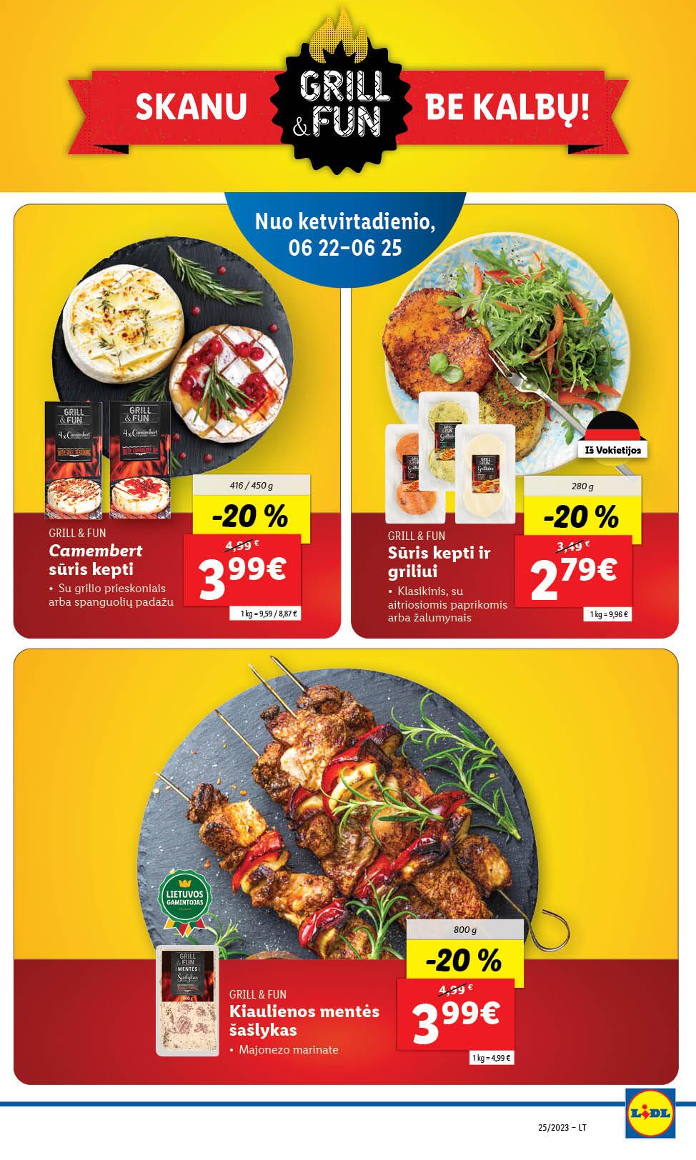 Naujausias LIDL kaininis katalogas 2023.06.19 - 2023.06.25
