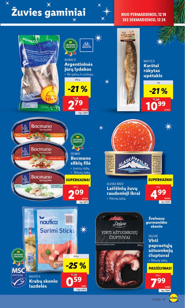 Naujausias LIDL kaininis katalogas 2023.12.18 - 2023.12.24