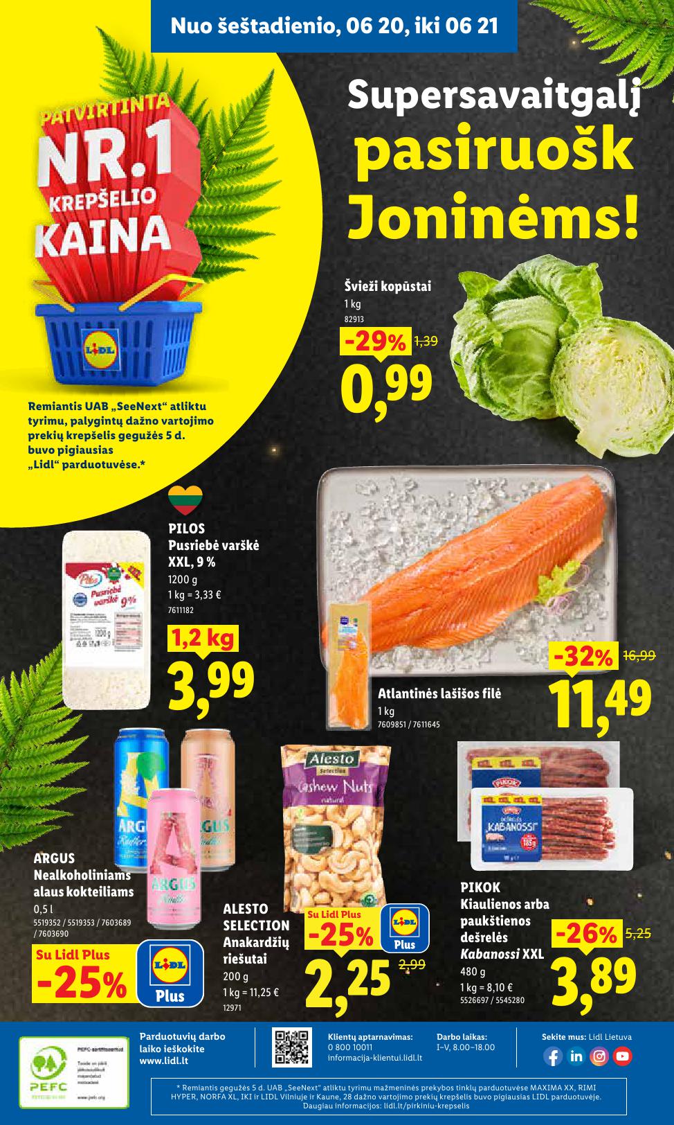 Naujausias LIDL kaininis katalogas 2026.06.15 - 2026.06.21