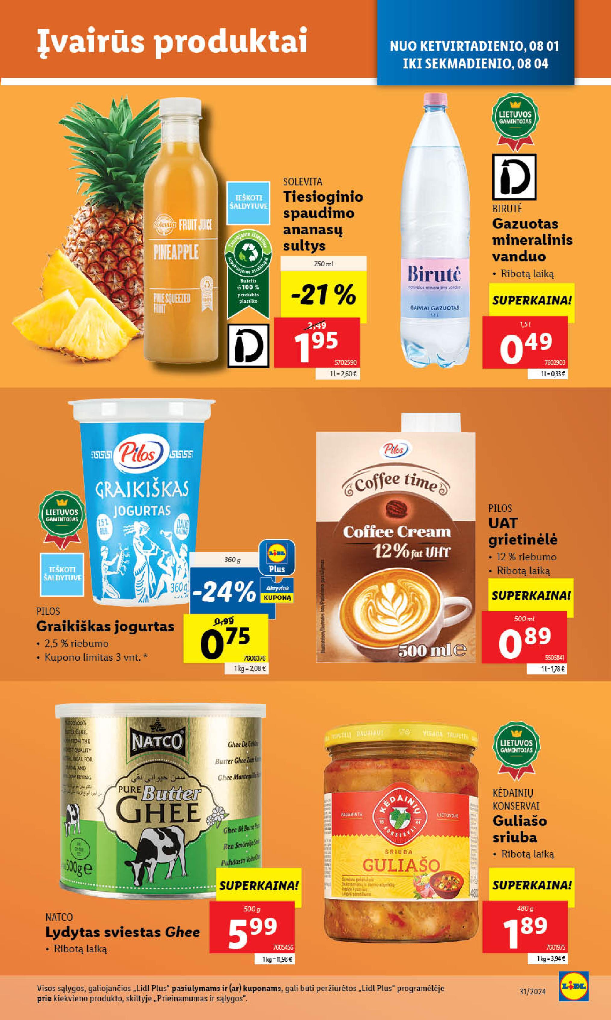 Naujausias LIDL kaininis katalogas 2024.07.29 - 2024.08.04