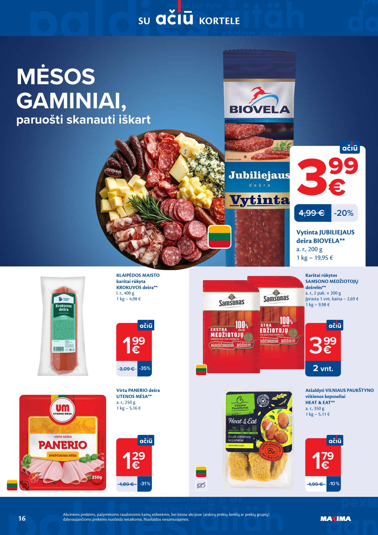 Naujausias MAXIMA kaininis katalogas 2026.04.07 - 2026.04.13