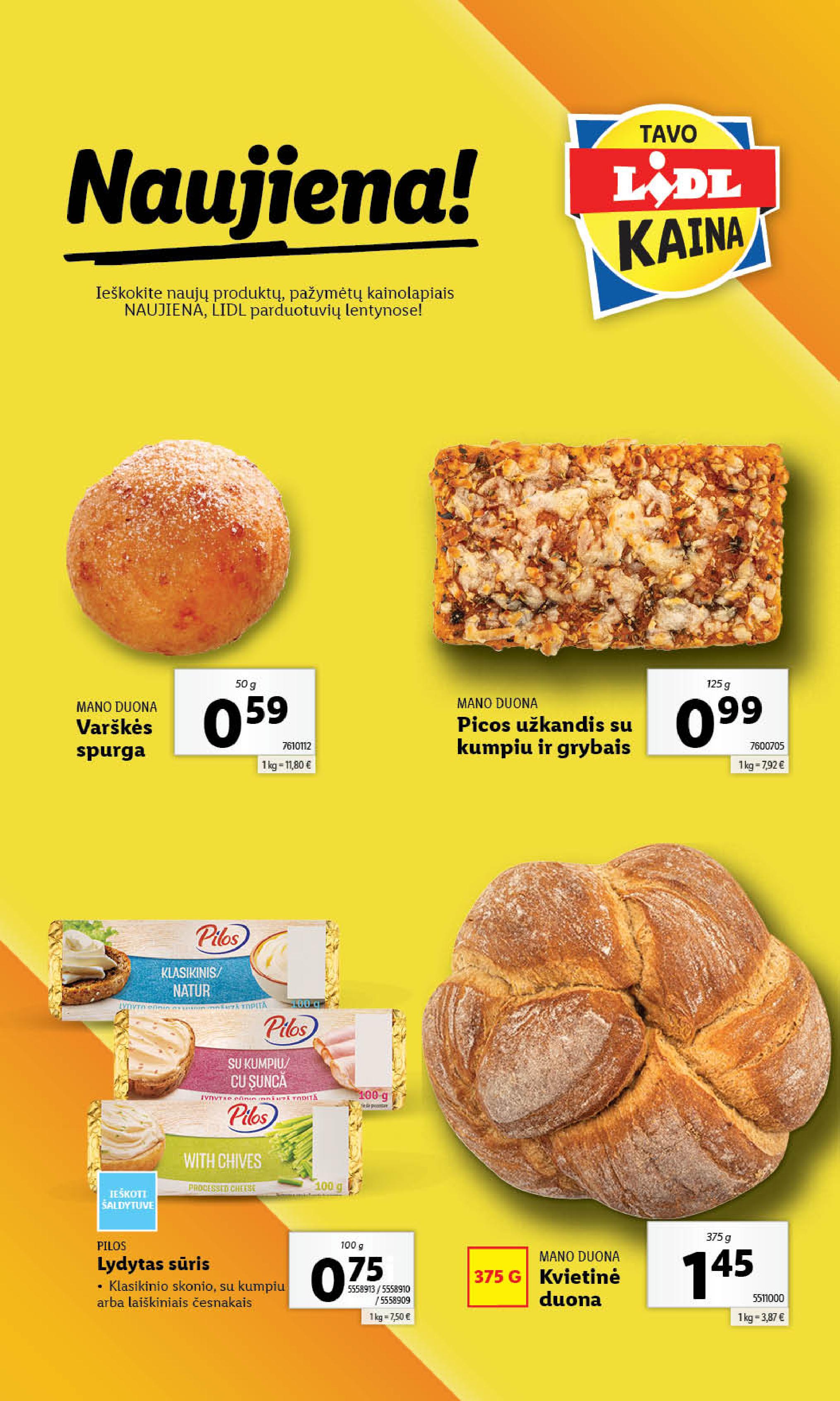 Naujausias LIDL kaininis katalogas 2024.04.08 - 2024.04.14
