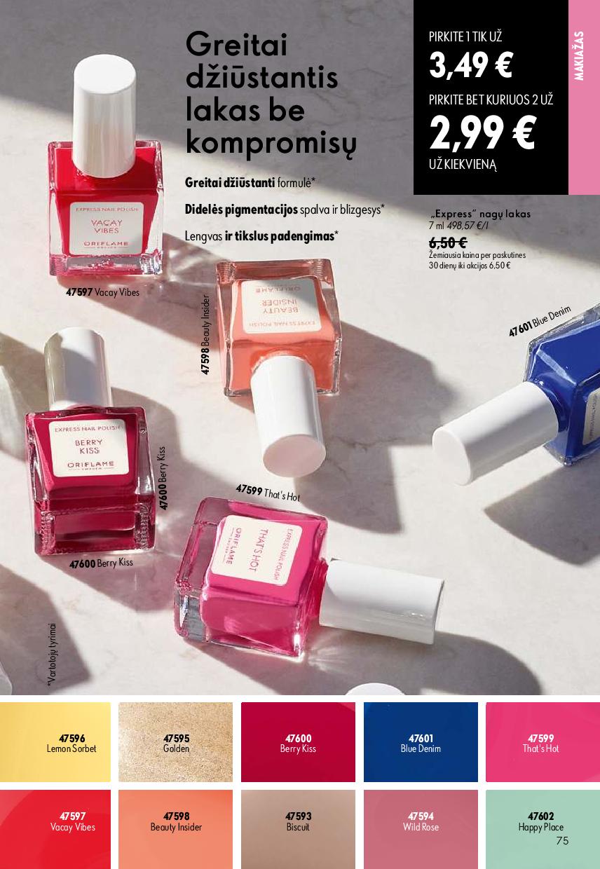 Naujas ORIFLAME  katalogas galioja 2026.08.26 - 2026.09.15
