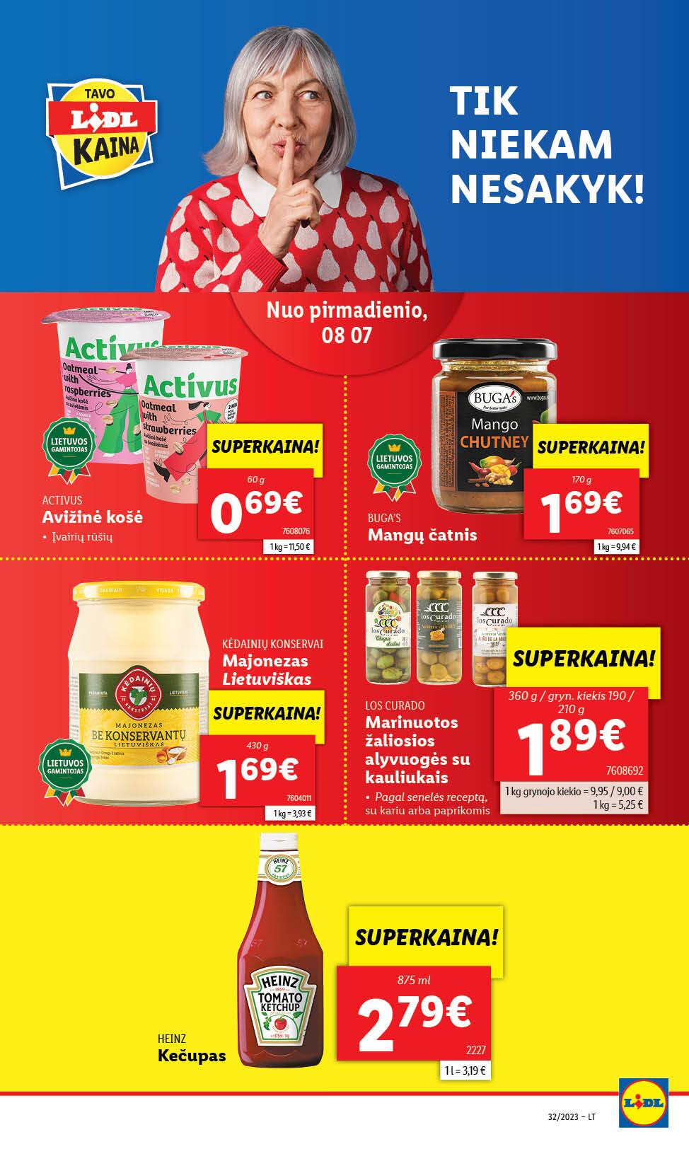 Naujausias LIDL kaininis katalogas 2023.08.07 - 2023.08.13