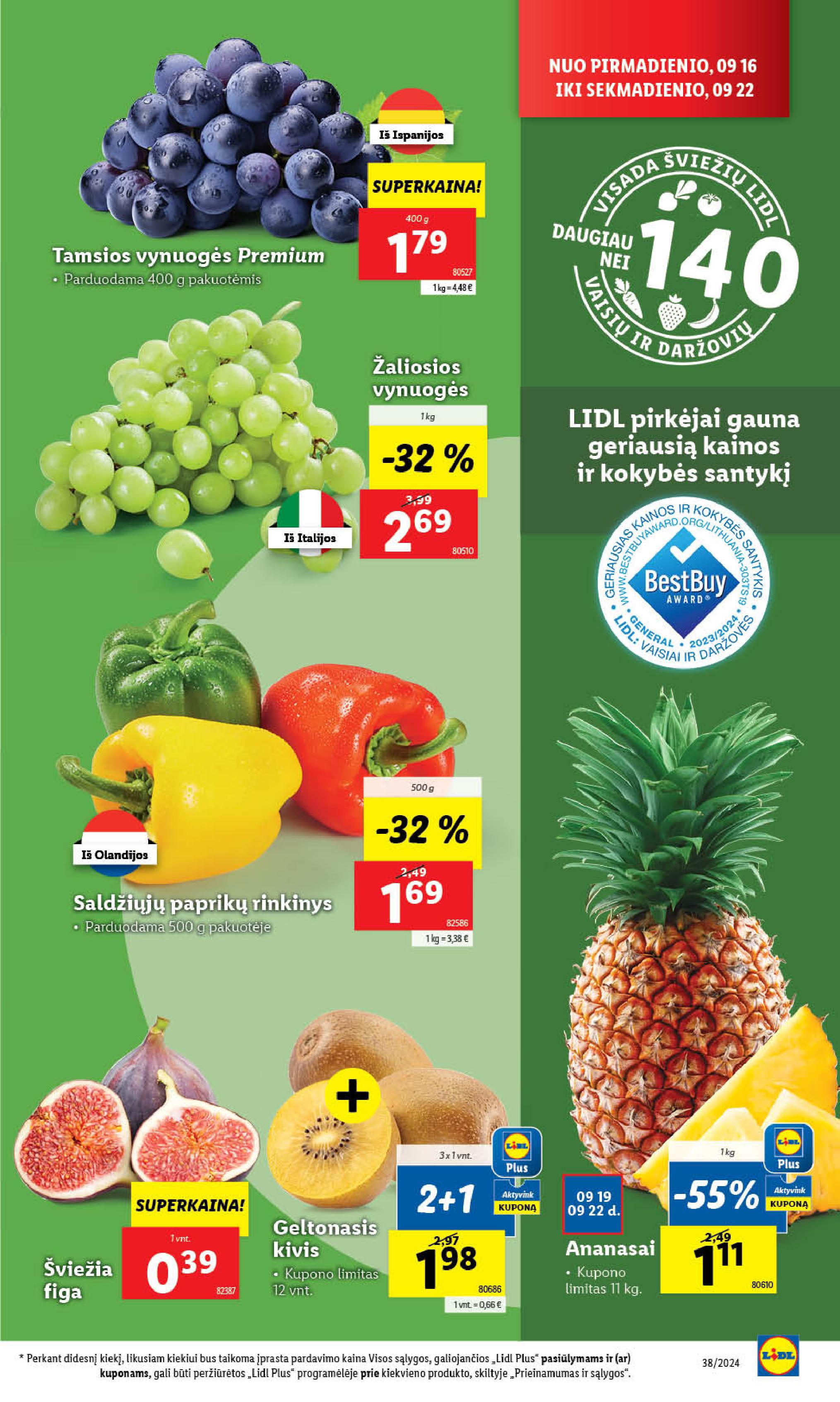 Naujausias LIDL kaininis katalogas 2024.09.16 - 2024.09.22