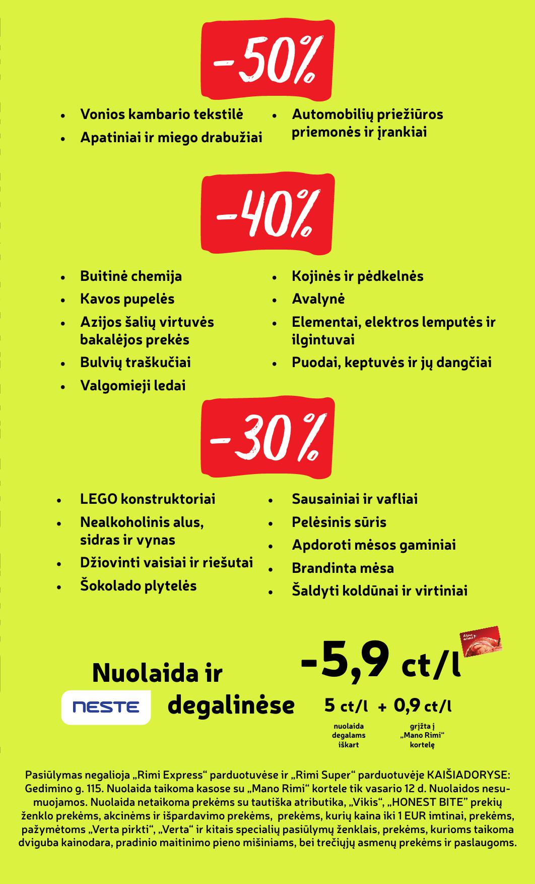 Naujausias RIMI kaininis katalogas 2026.02.10 - 2026.02.16