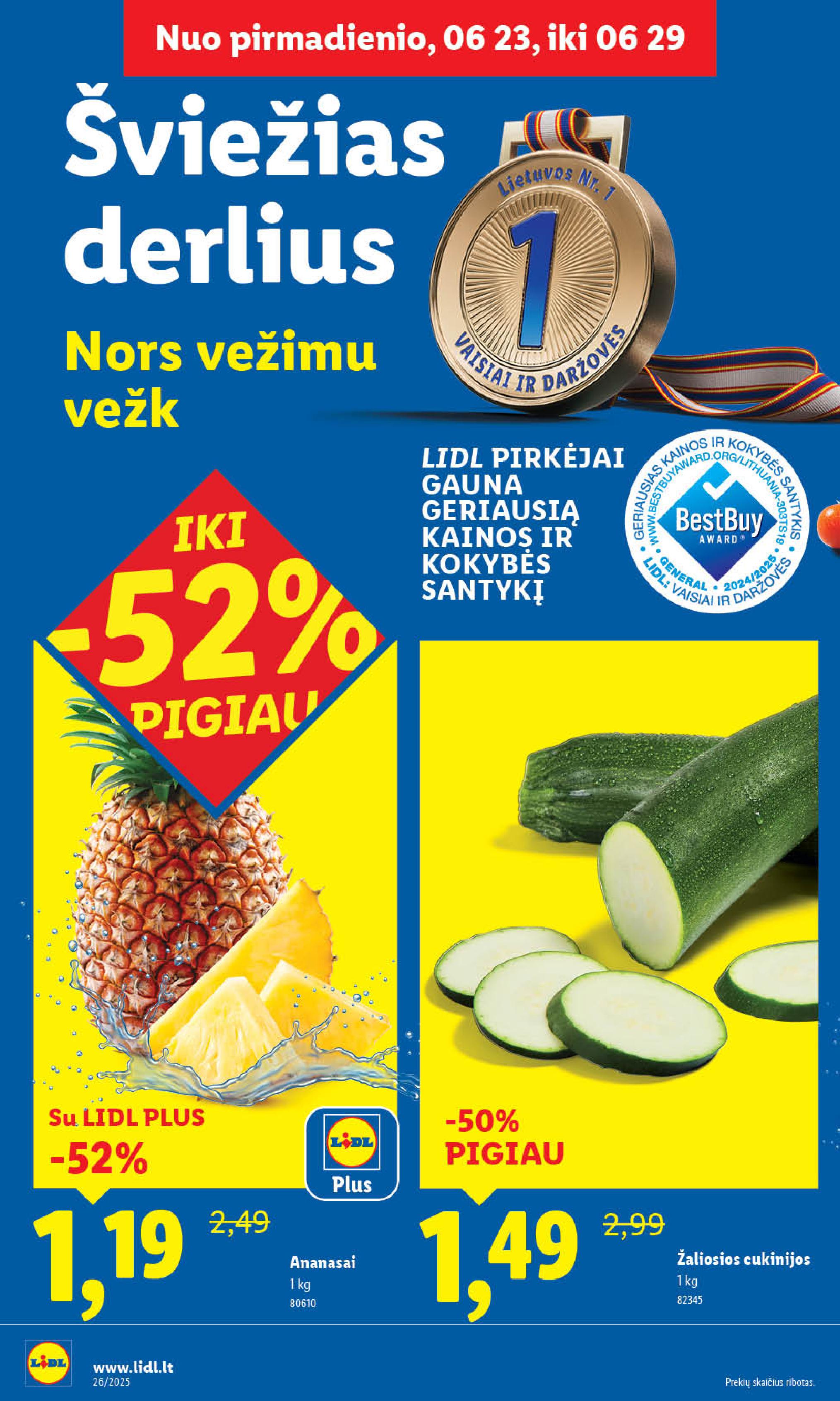 Naujausias LIDL kaininis katalogas 2025.06.23 - 2025.06.29