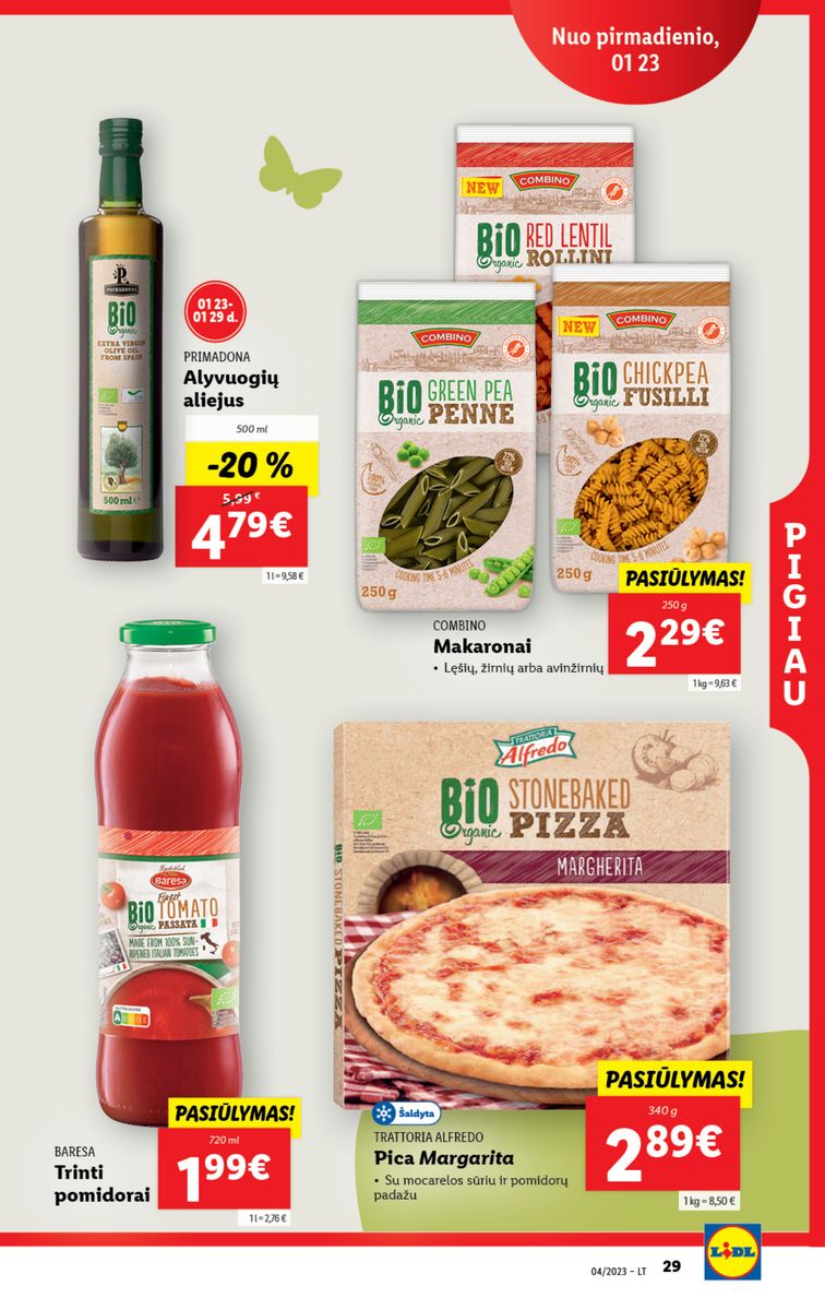Naujausias LIDL kaininis katalogas 2023.01.23 - 2023.01.29