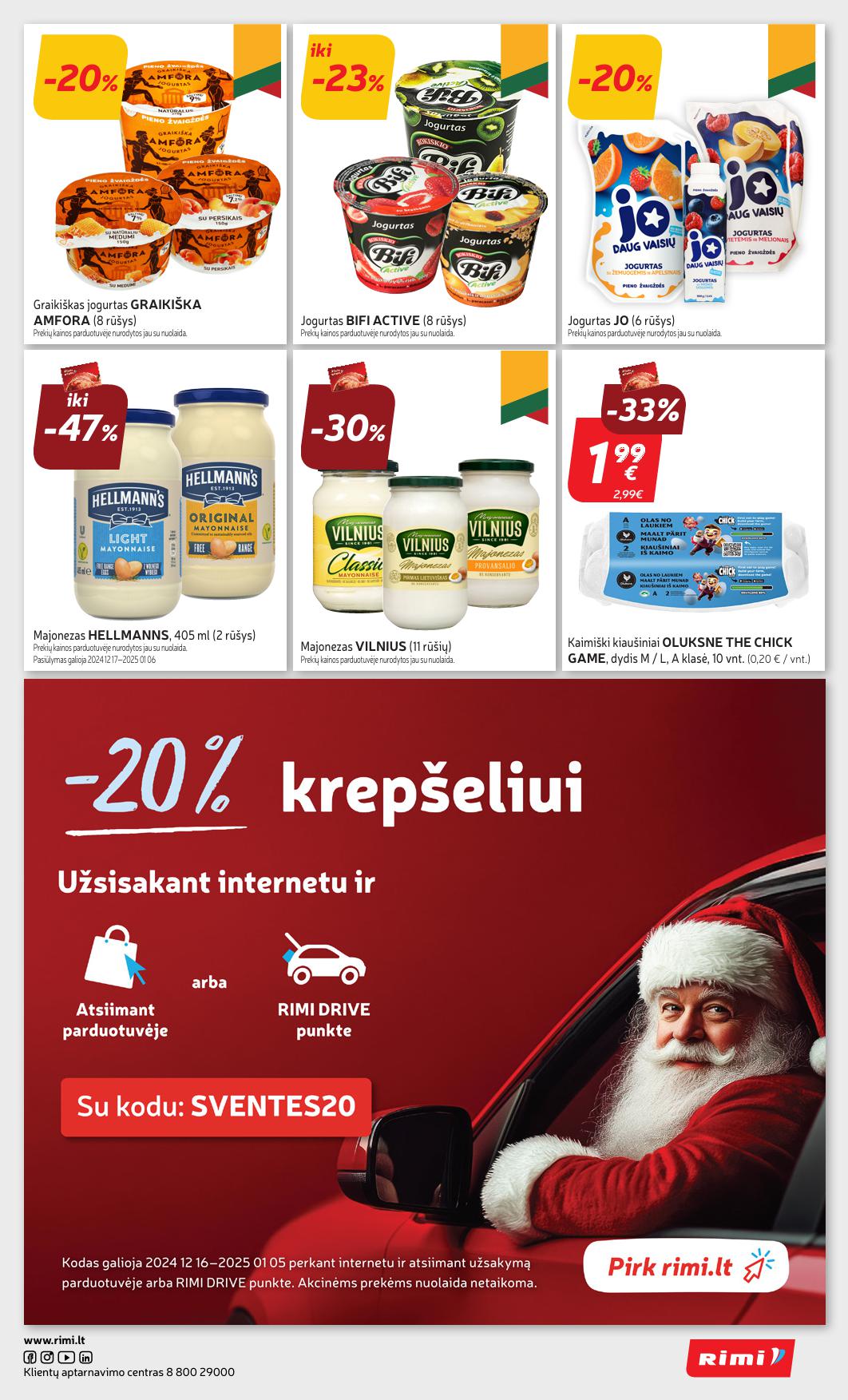 Naujausias RIMI kaininis katalogas 2024.12.27 - 2025.01.06