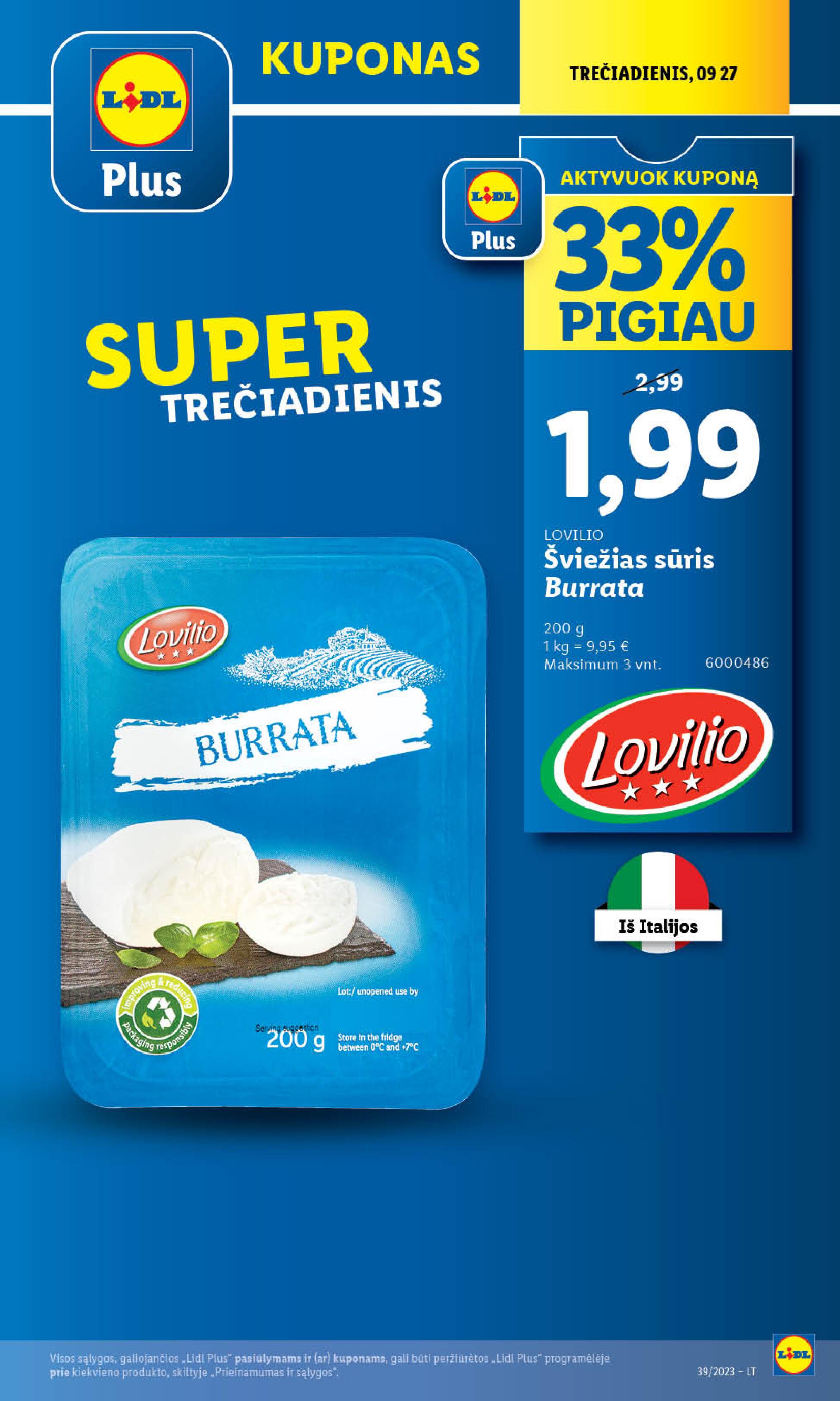 Naujausias LIDL kaininis katalogas 2023.09.25 - 2023.10.01