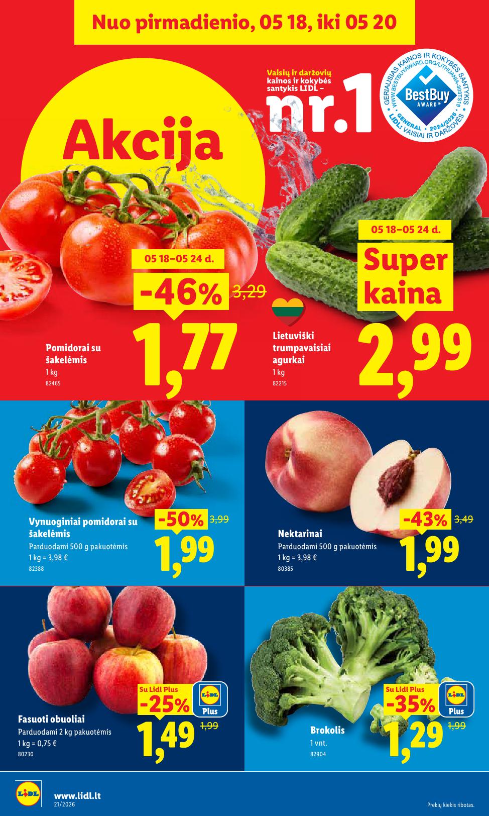 Naujausias LIDL kaininis katalogas 2026.05.18 - 2026.05.24