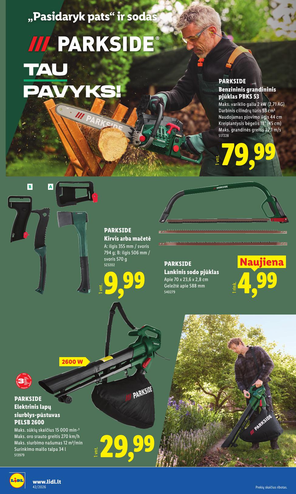 LIDL ne maisto prekių leidinys 2026.10.12 - 2026.10.18