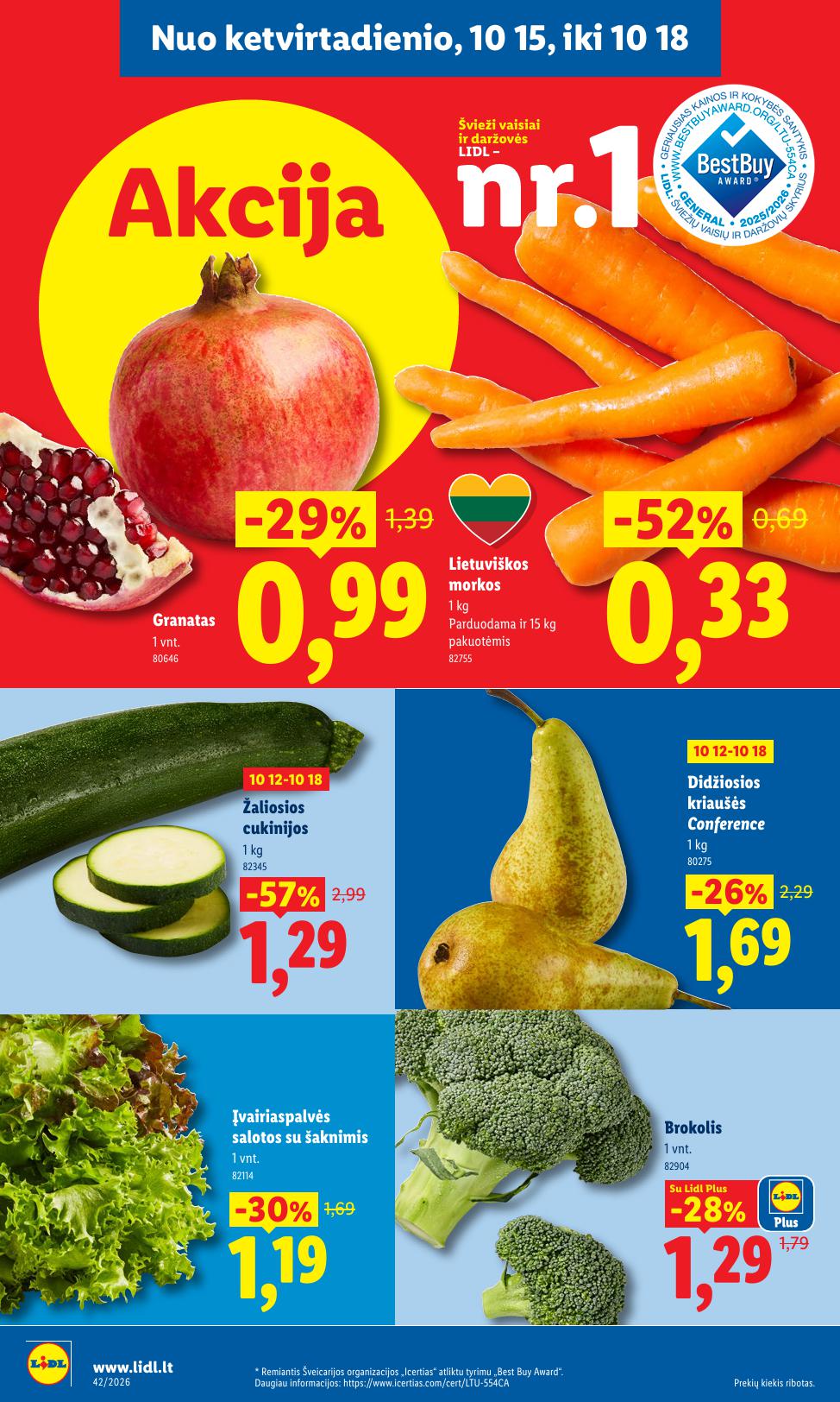 Naujausias LIDL kaininis katalogas 2026.10.12 - 2026.10.18