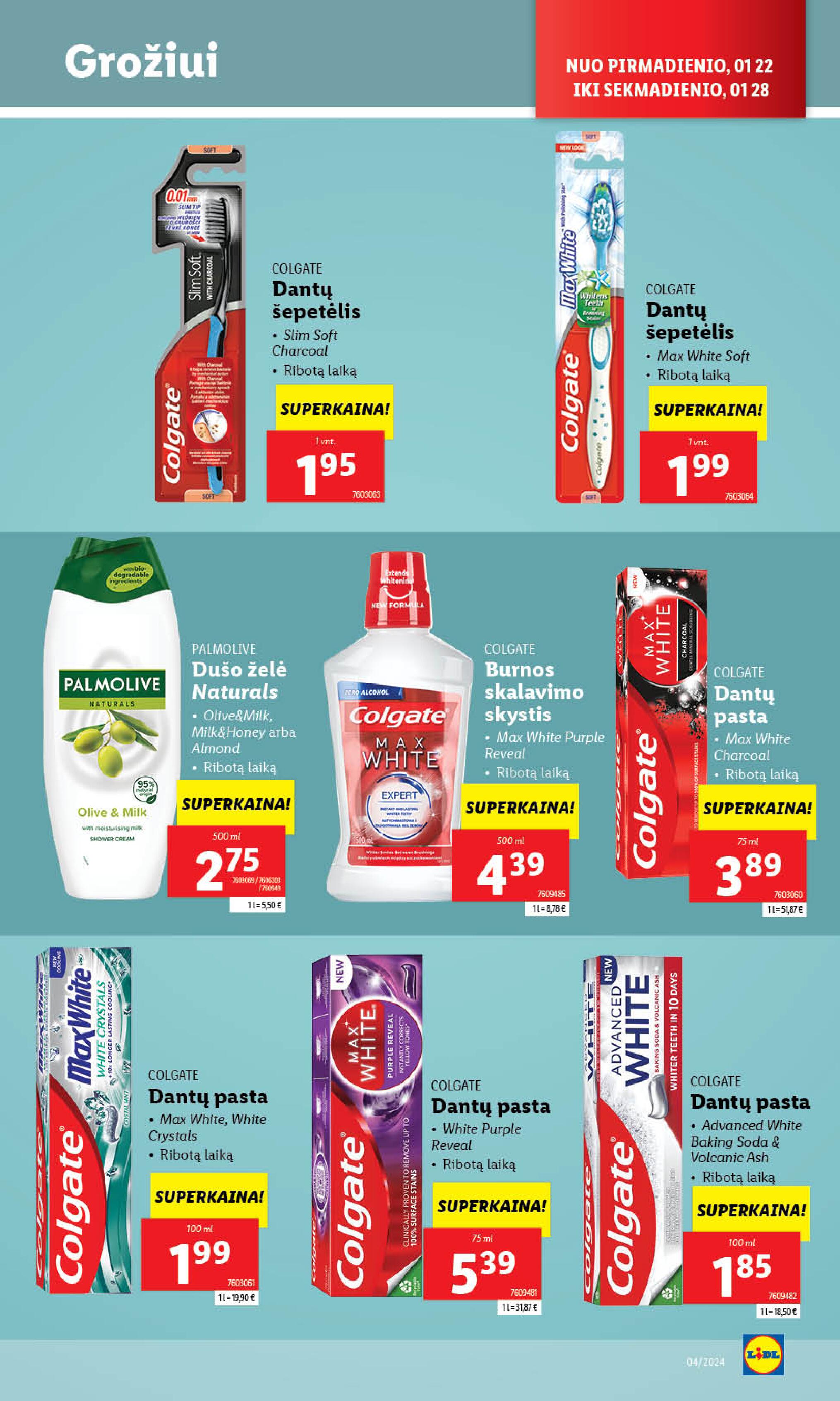 Naujausias LIDL kaininis katalogas 2024.01.22 - 2024.01.28